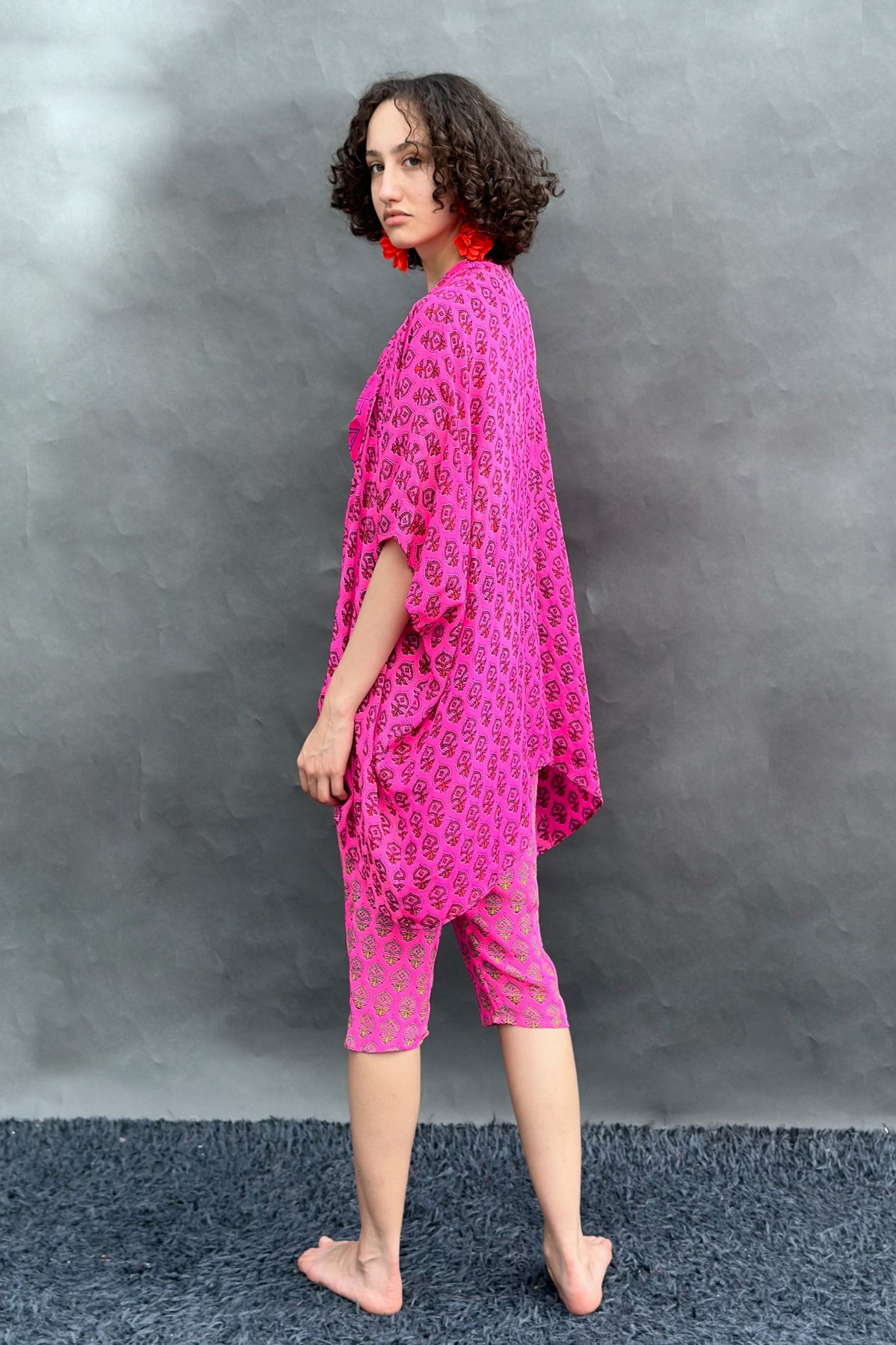 Neon Pink Cape Set