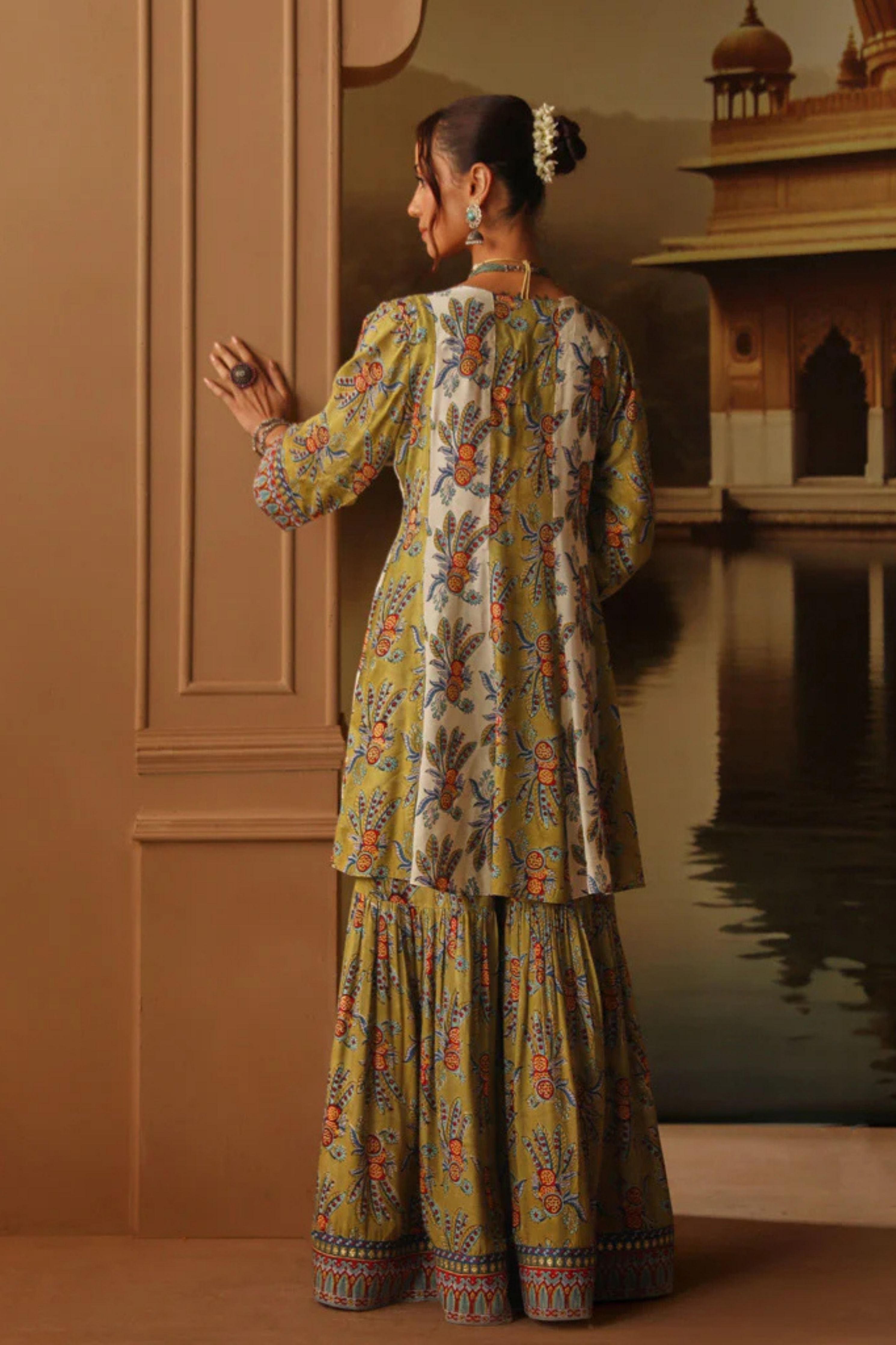 Nishaat Short Kalidaar Sharara Set
