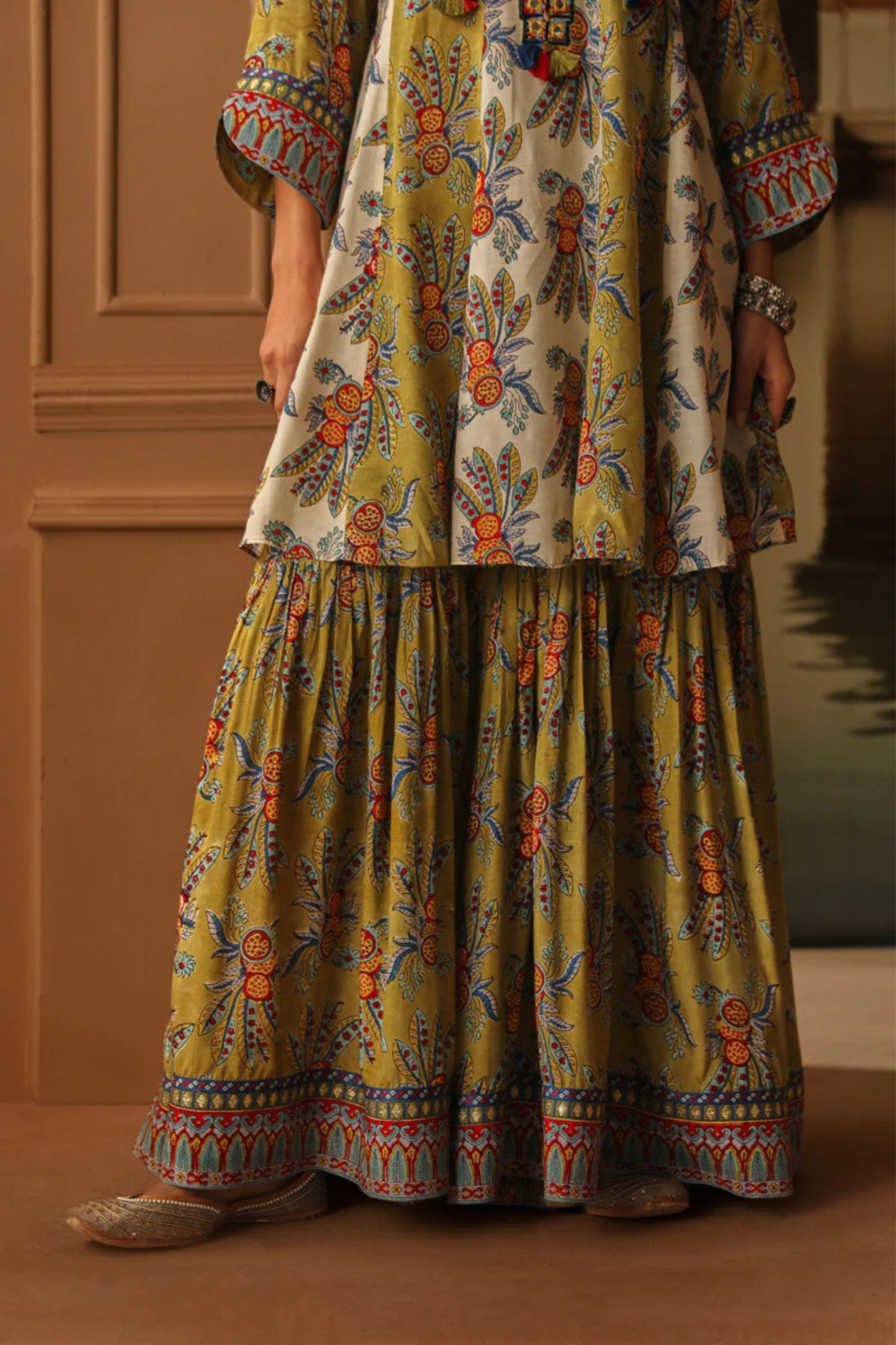 Nishaat Short Kalidaar Sharara Set