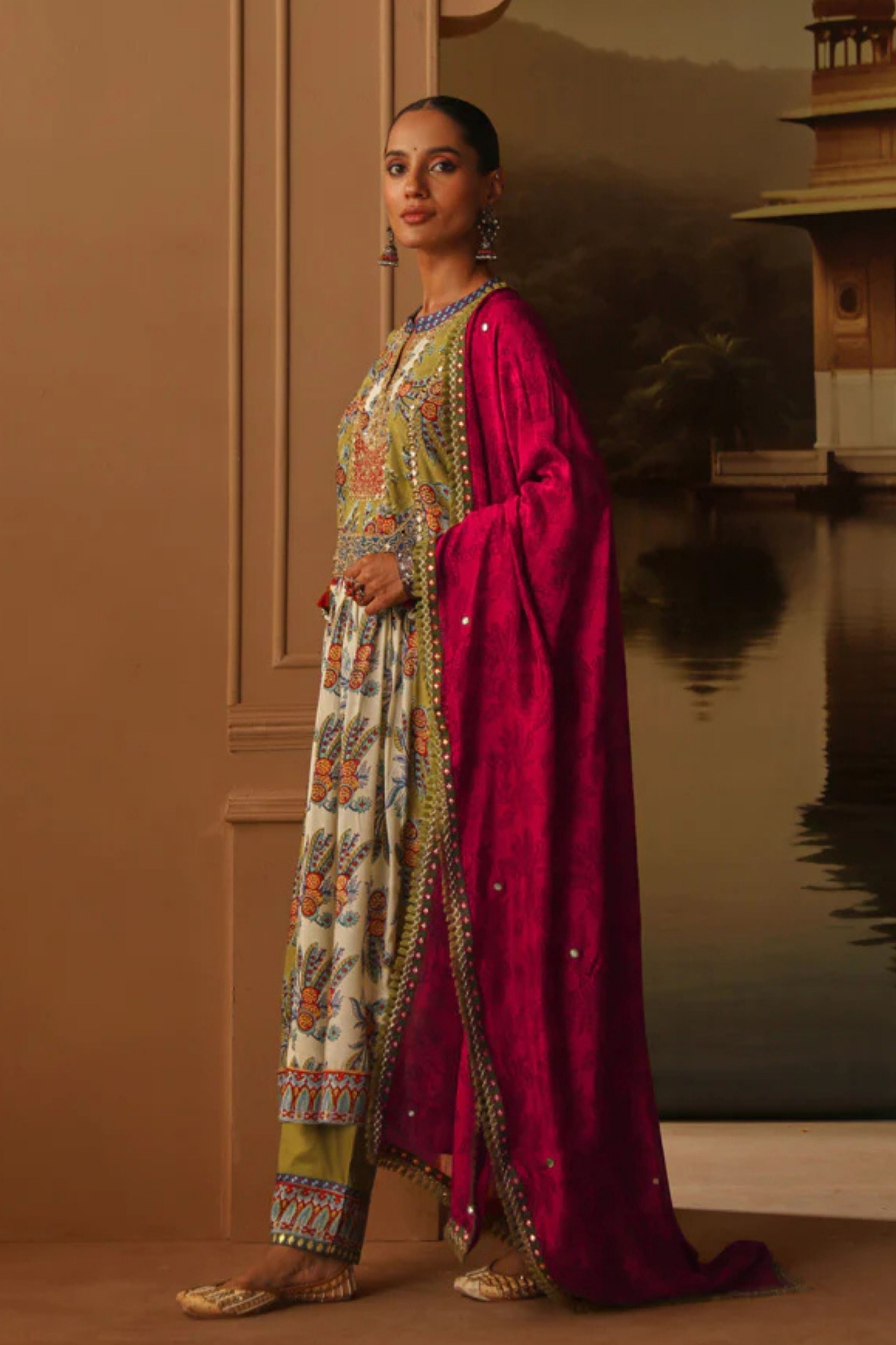 Nishaat Teen Kali A-Line Kurta Set