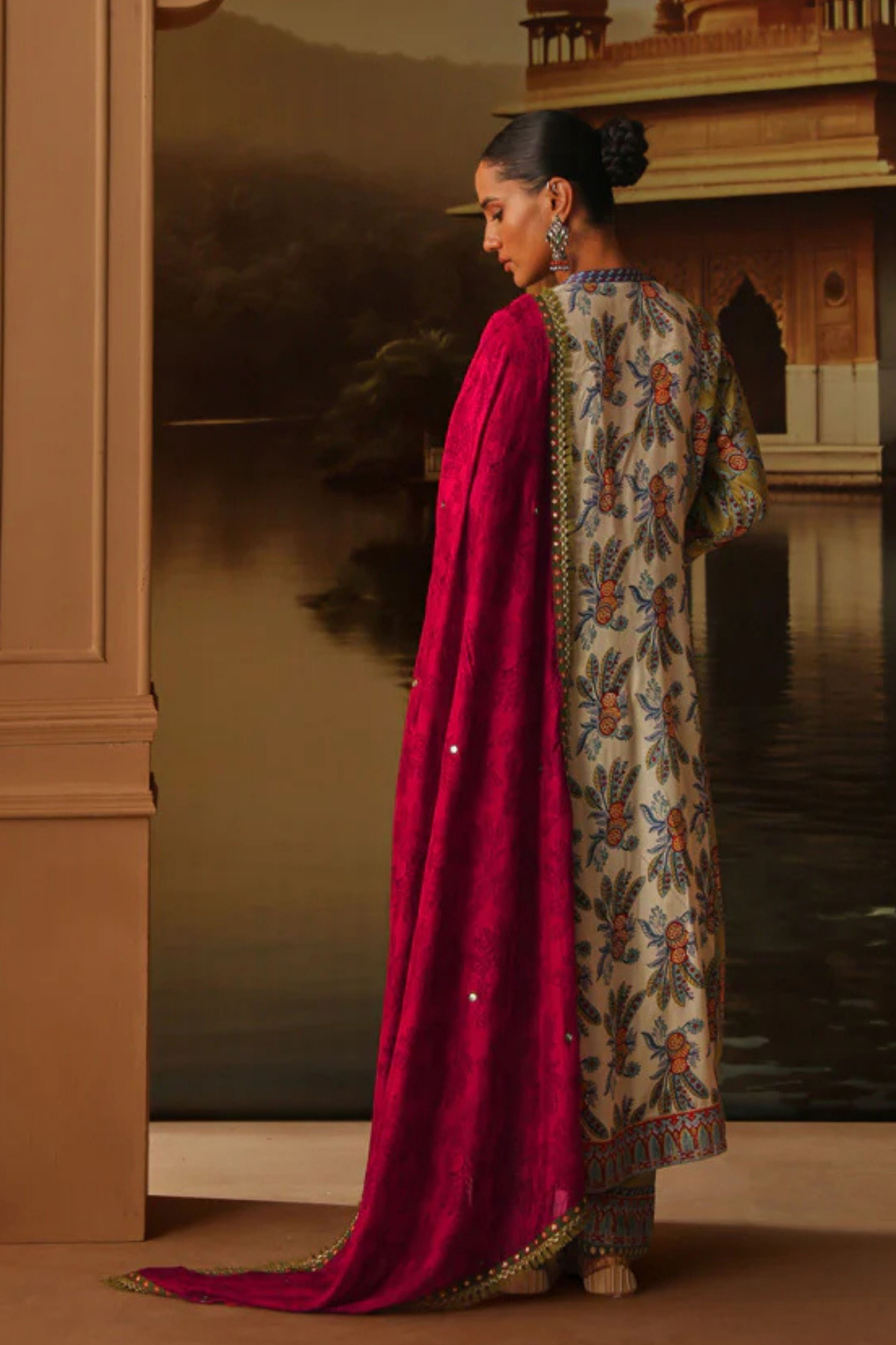 Nishaat Teen Kali A-Line Kurta Set