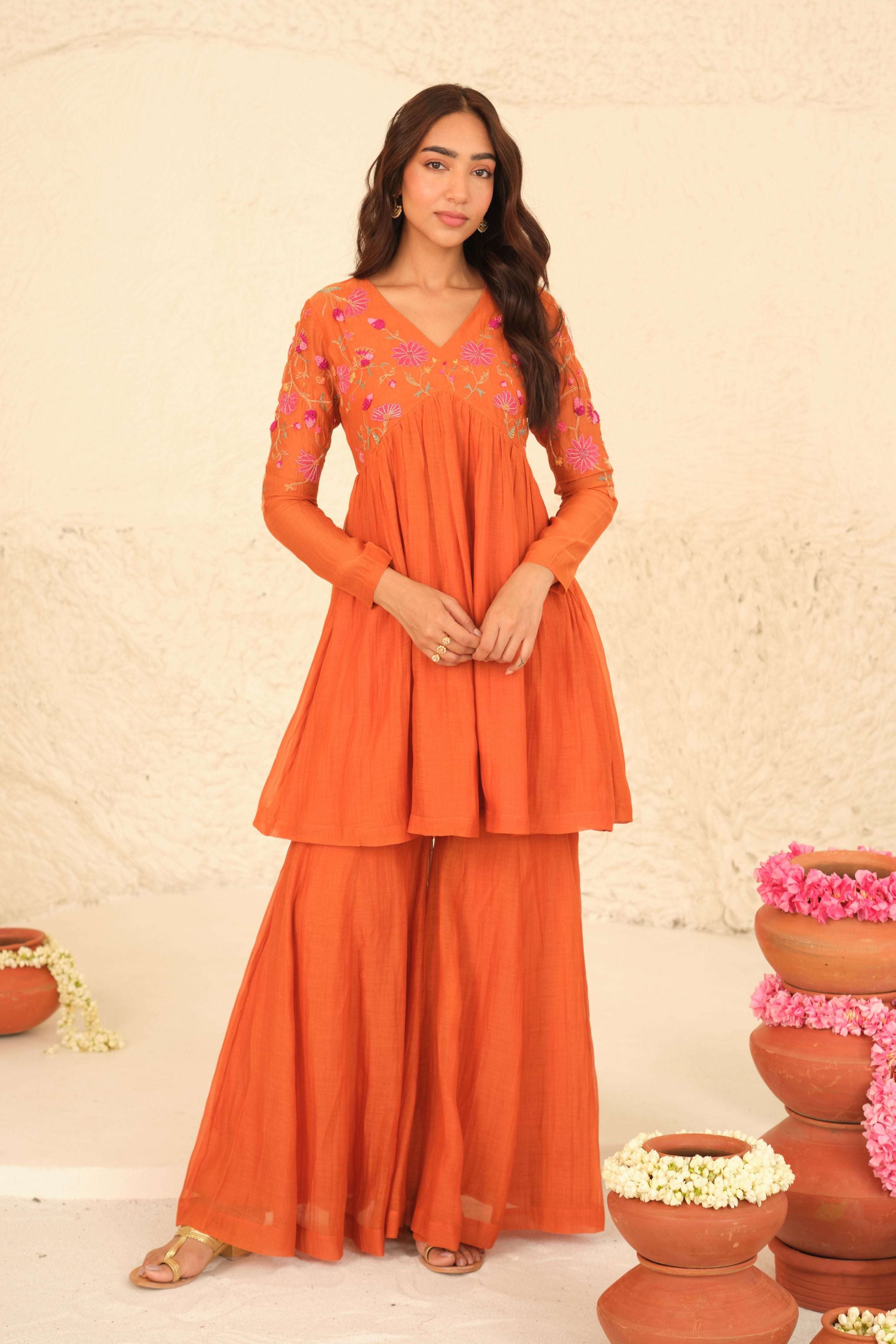 Niti Chanderi Kurta Set