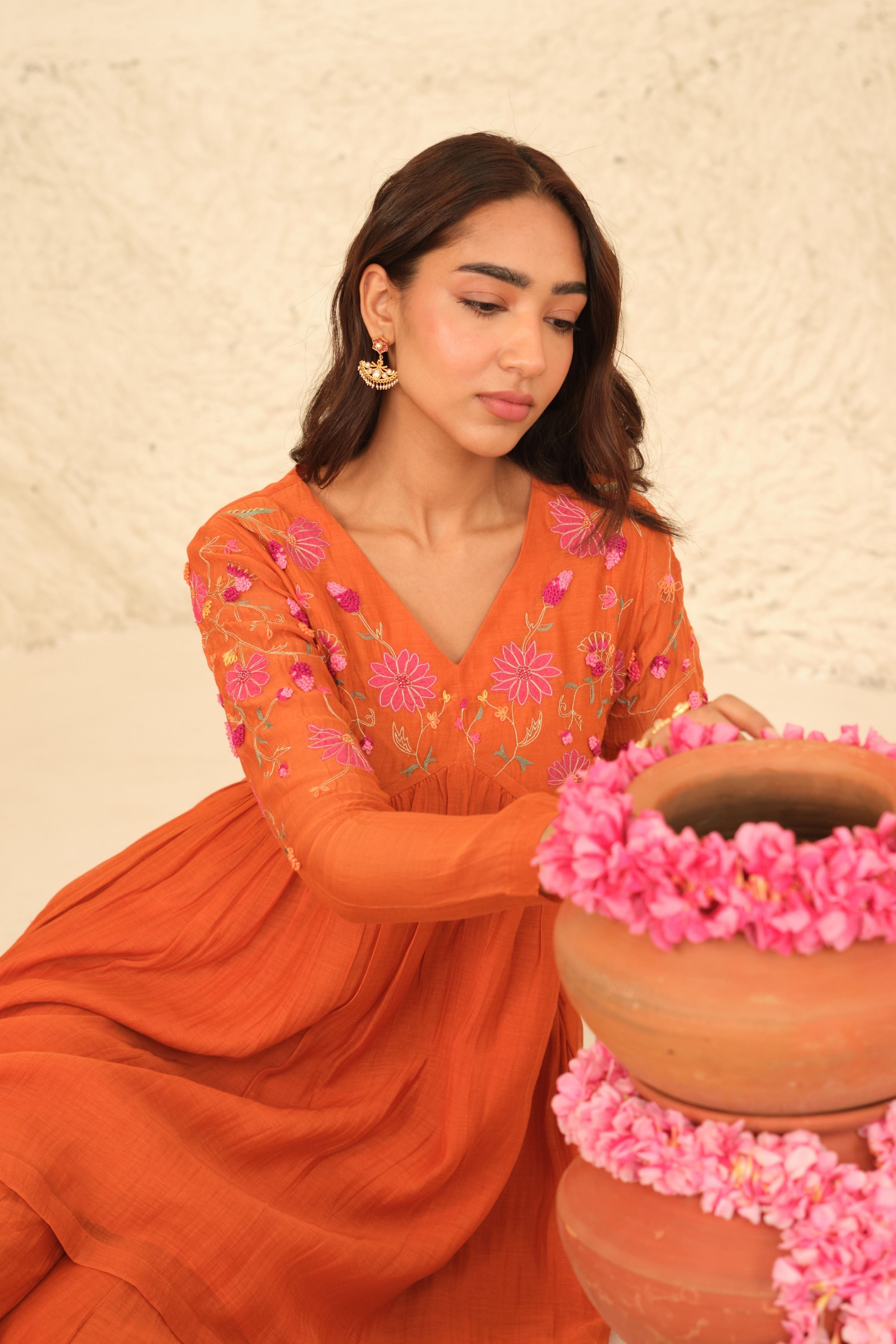 Niti Chanderi Kurta Set