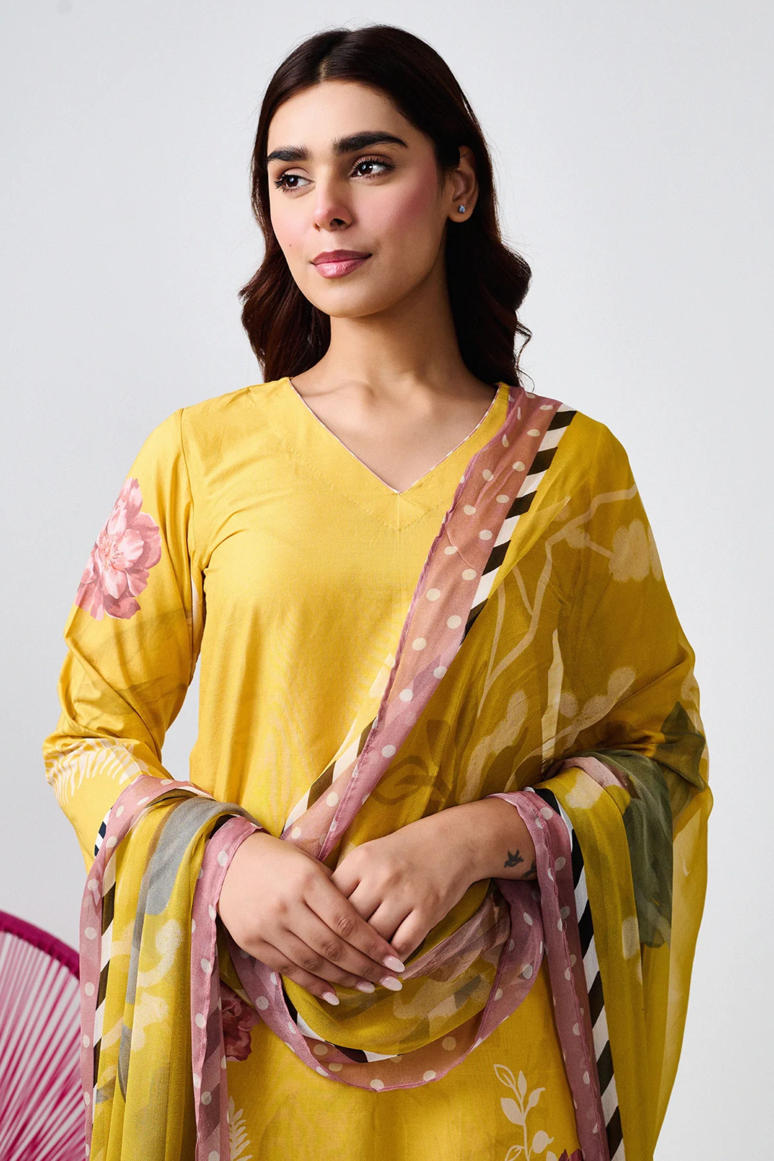 Noor Yellow Kurta Set