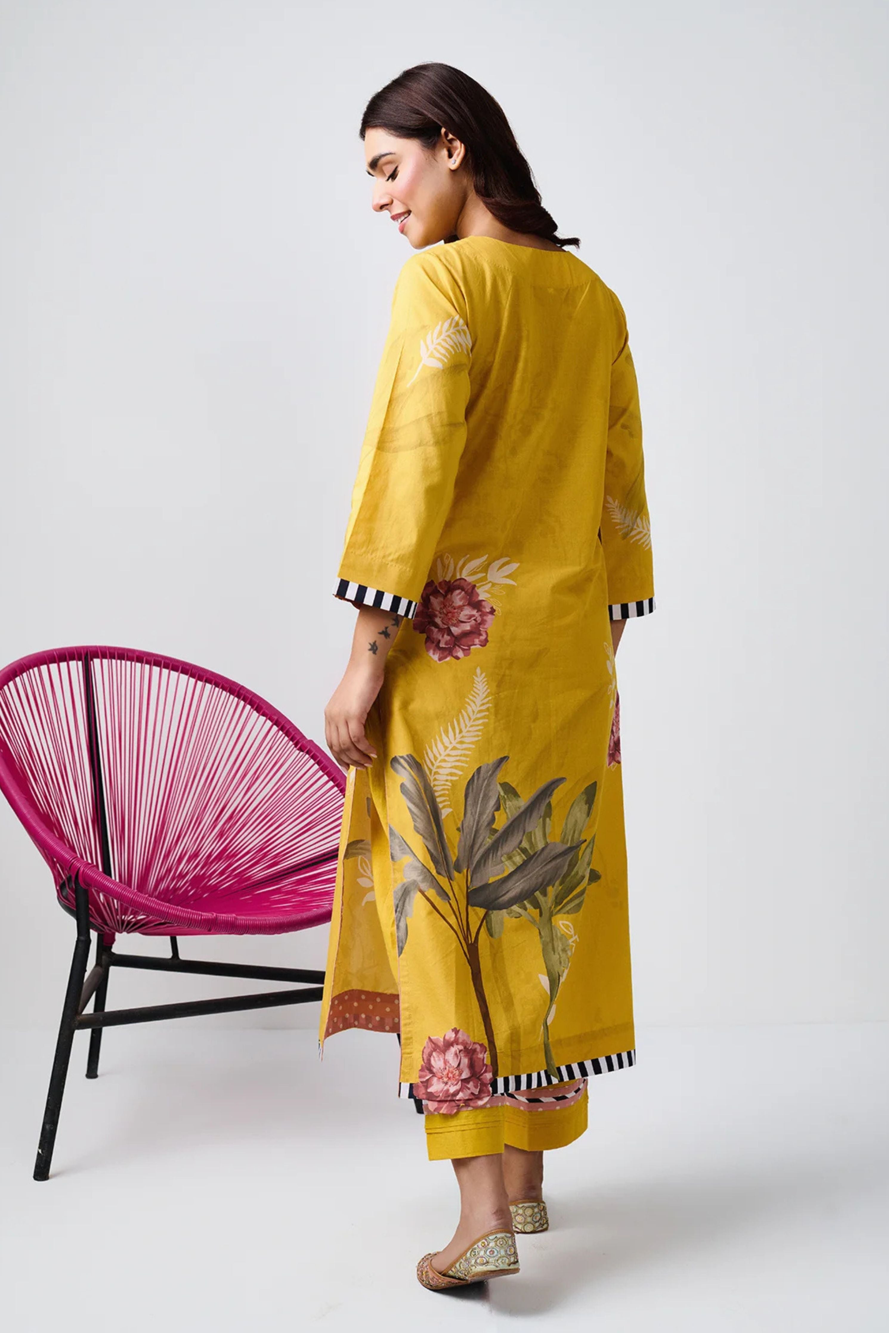 Noor Yellow Kurta Set