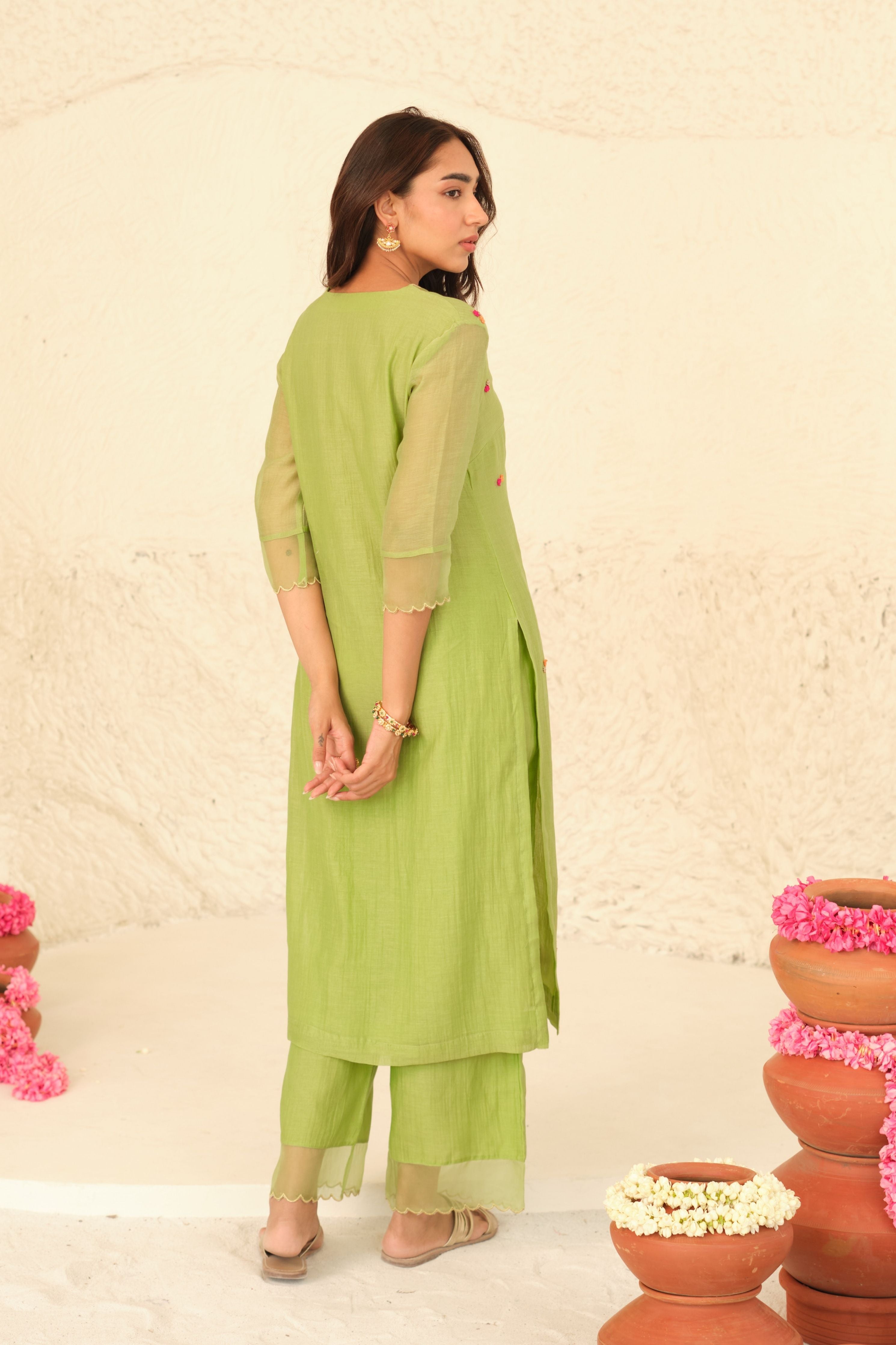 Numani Chanderi Kurta Set