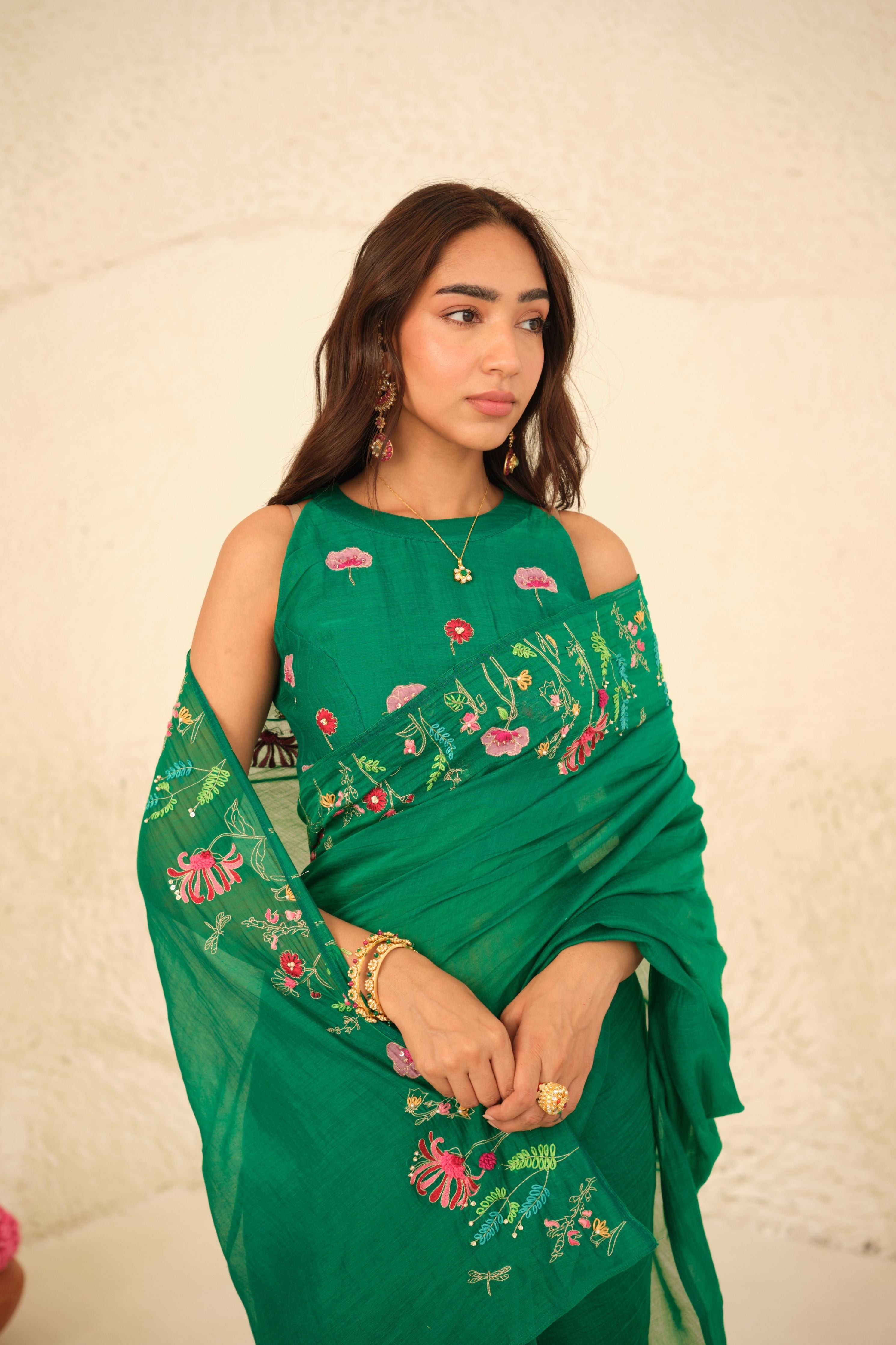 Numani Chanderi Sari