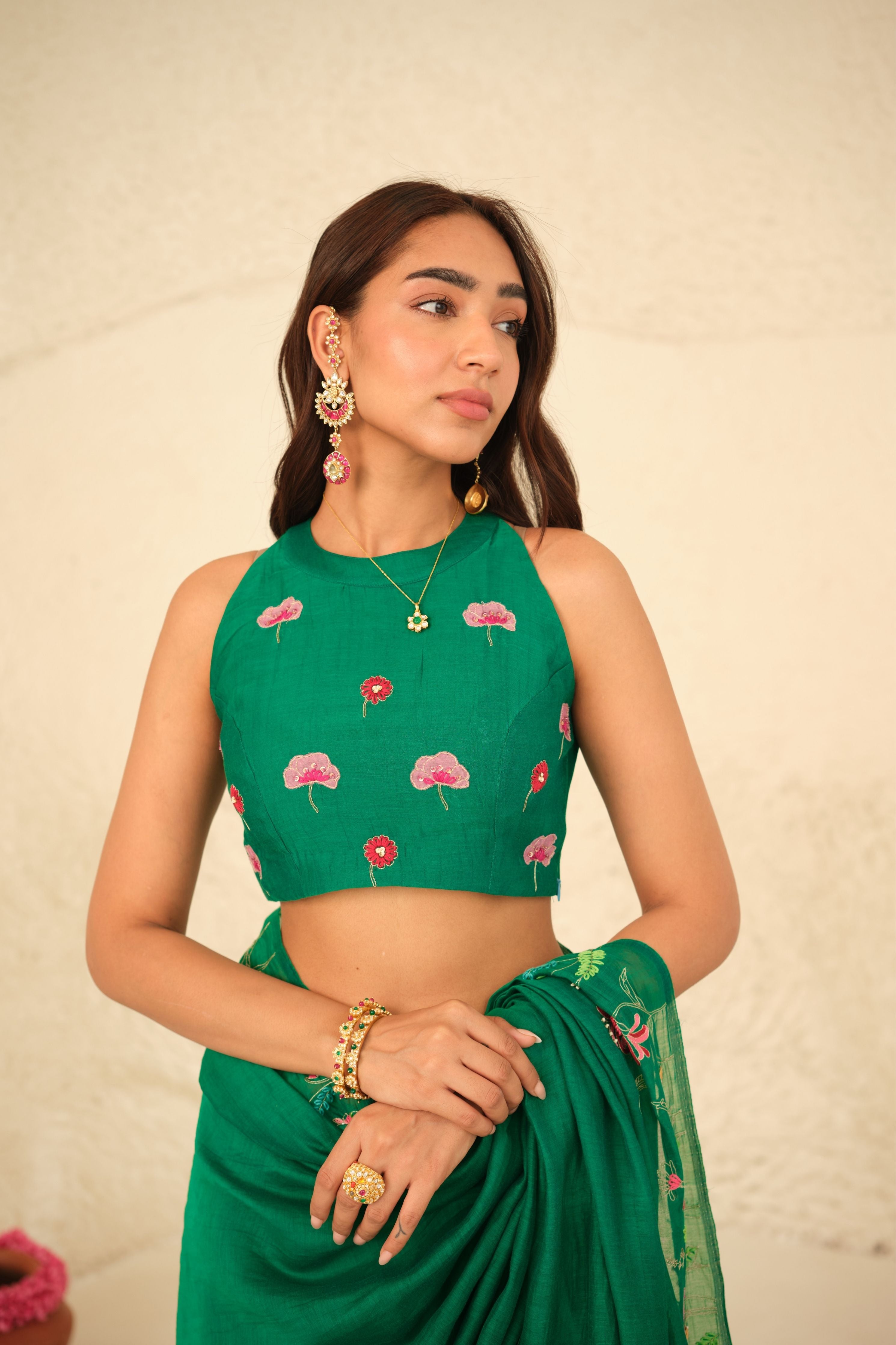 Numani Chanderi Sari
