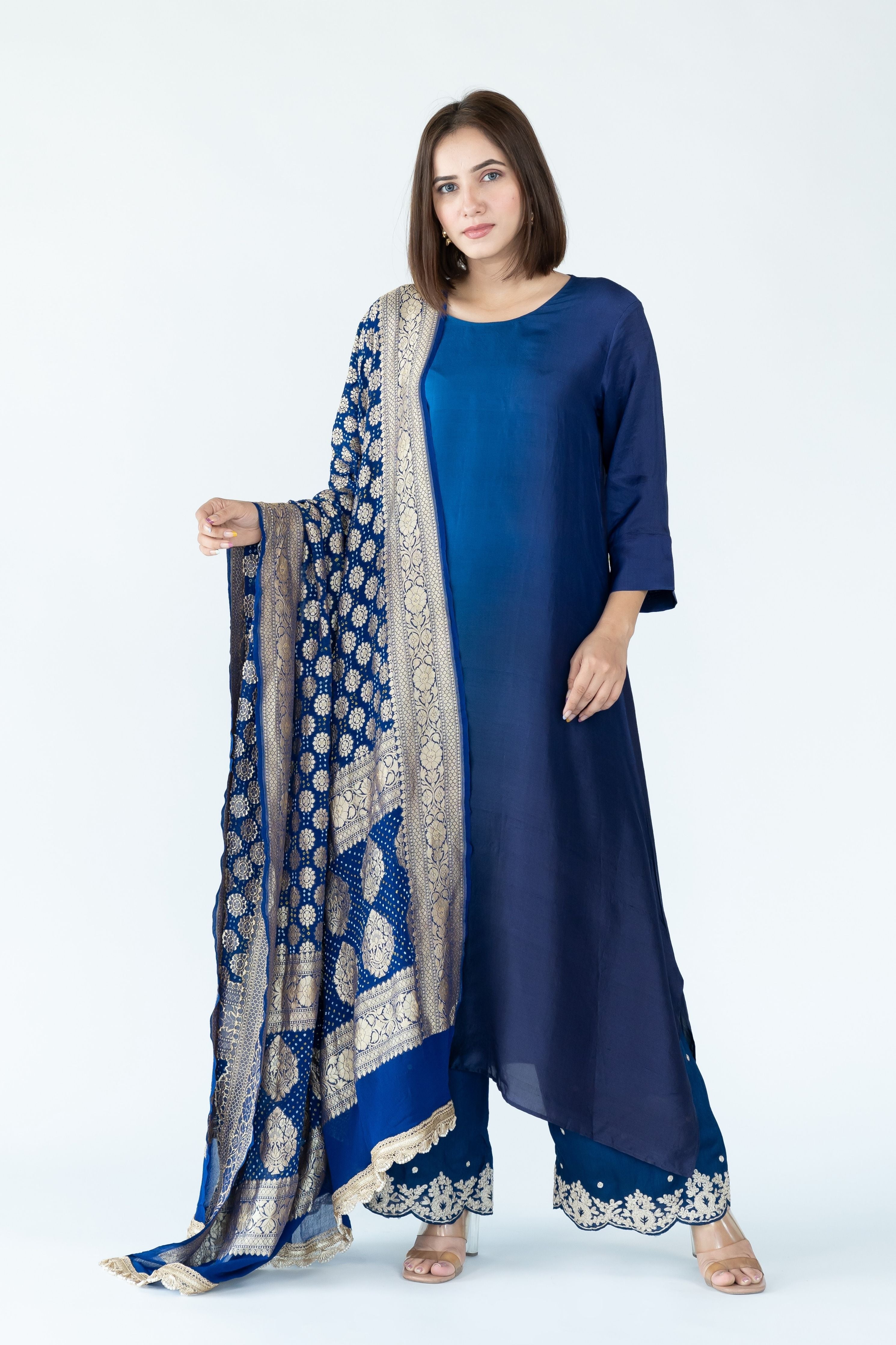 Royal Navy Zari Kurta Set