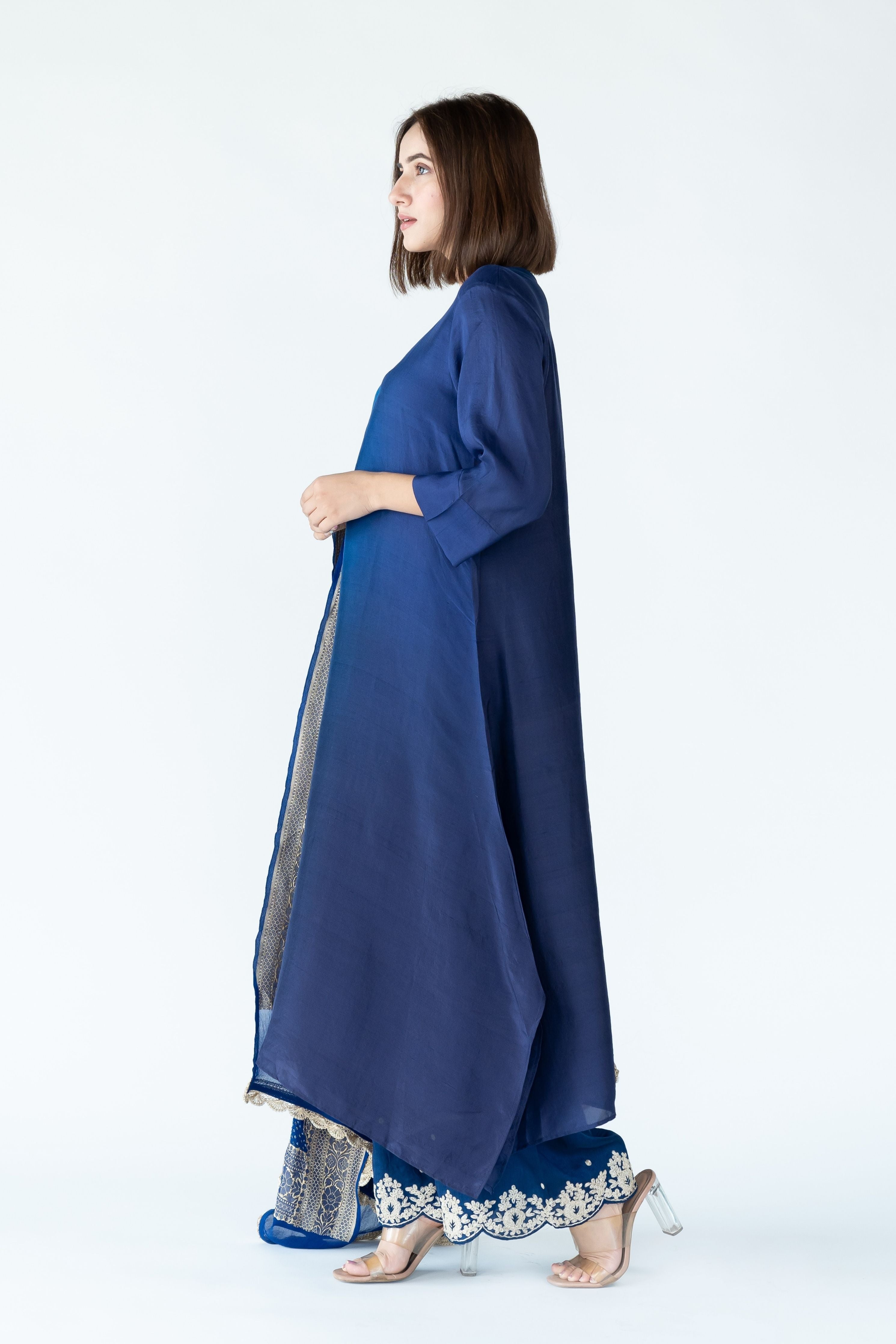 Royal Navy Zari Kurta Set