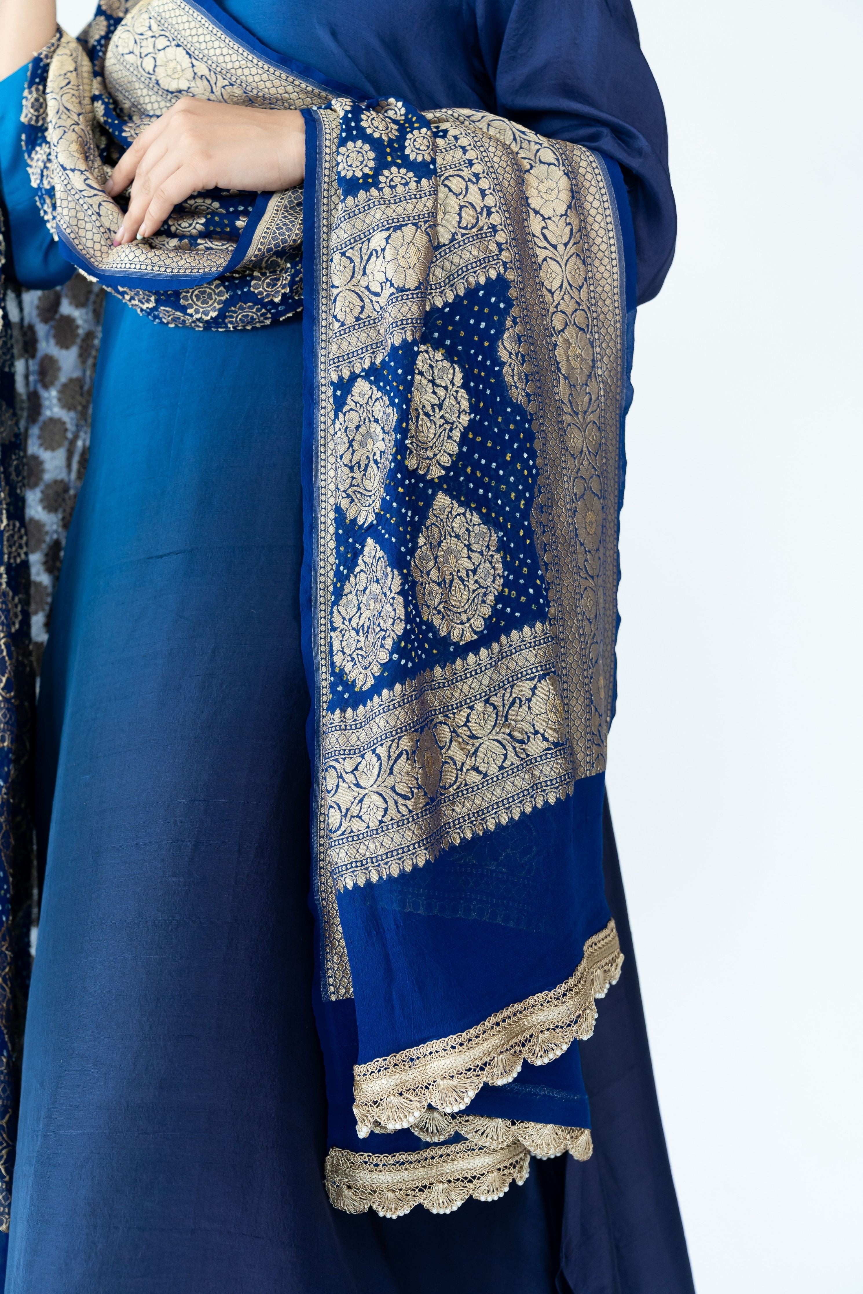 Royal Navy Zari Kurta Set
