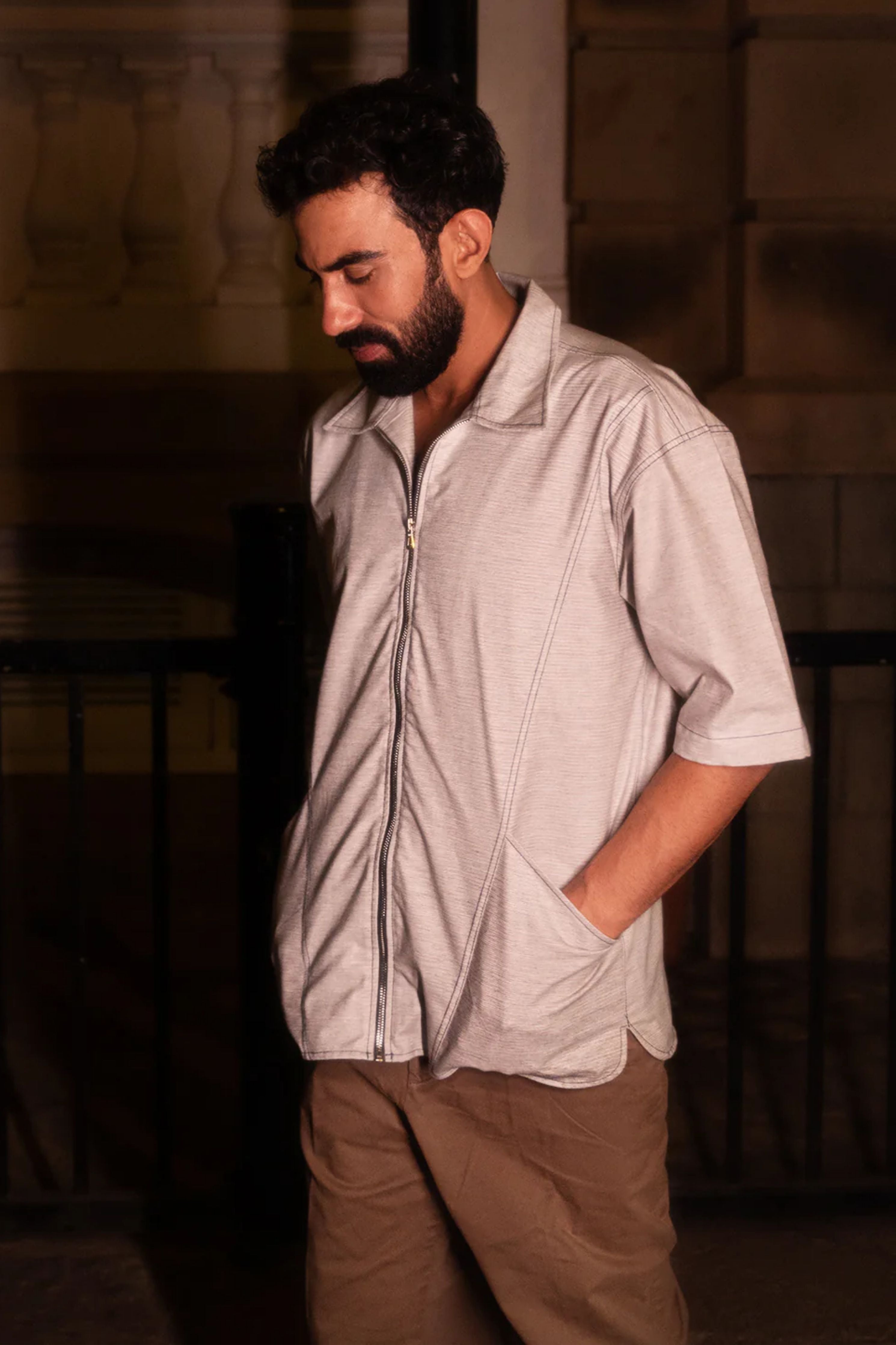 Cool Grey Shacket