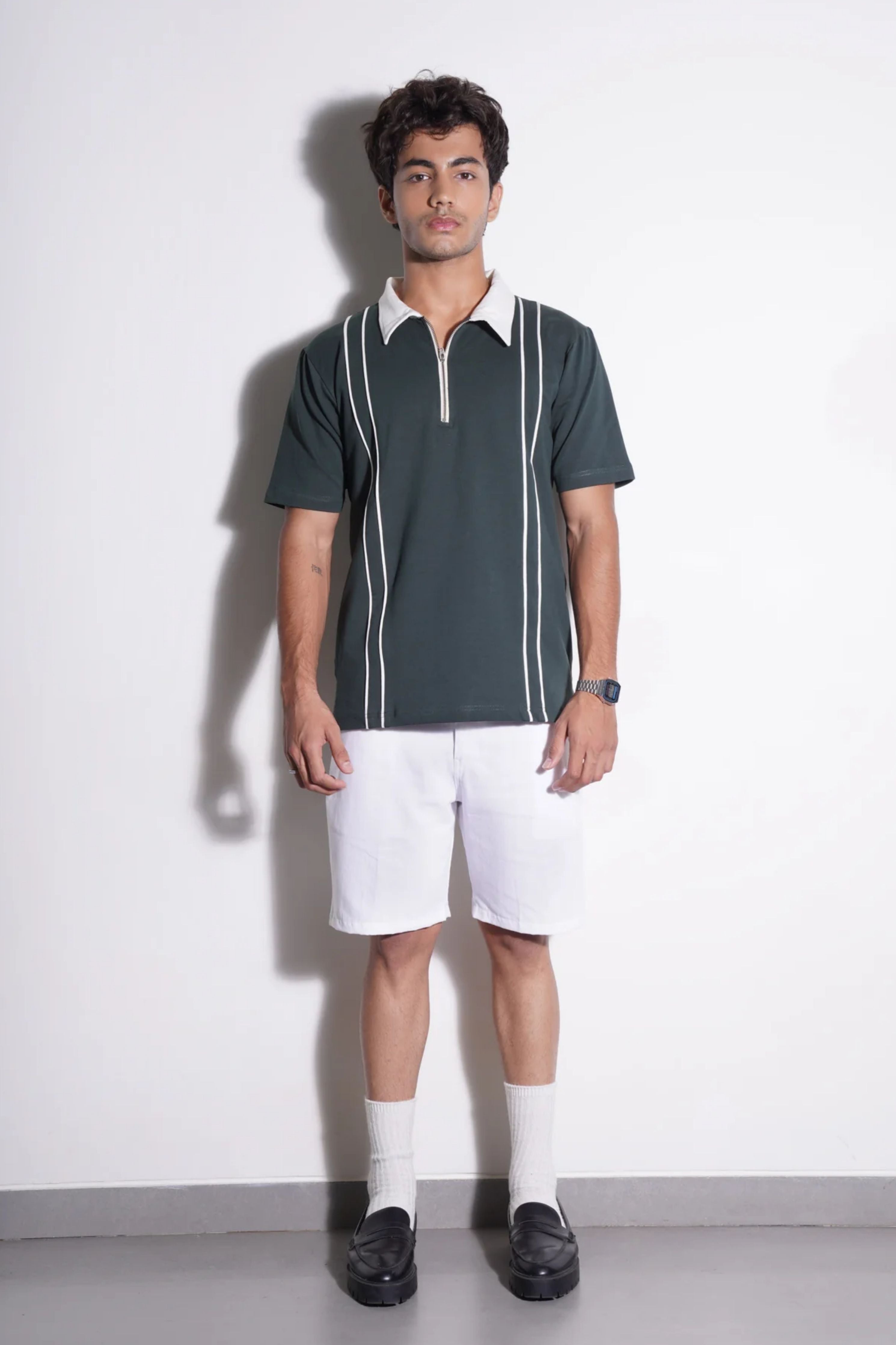 Racing Green Zip Tee