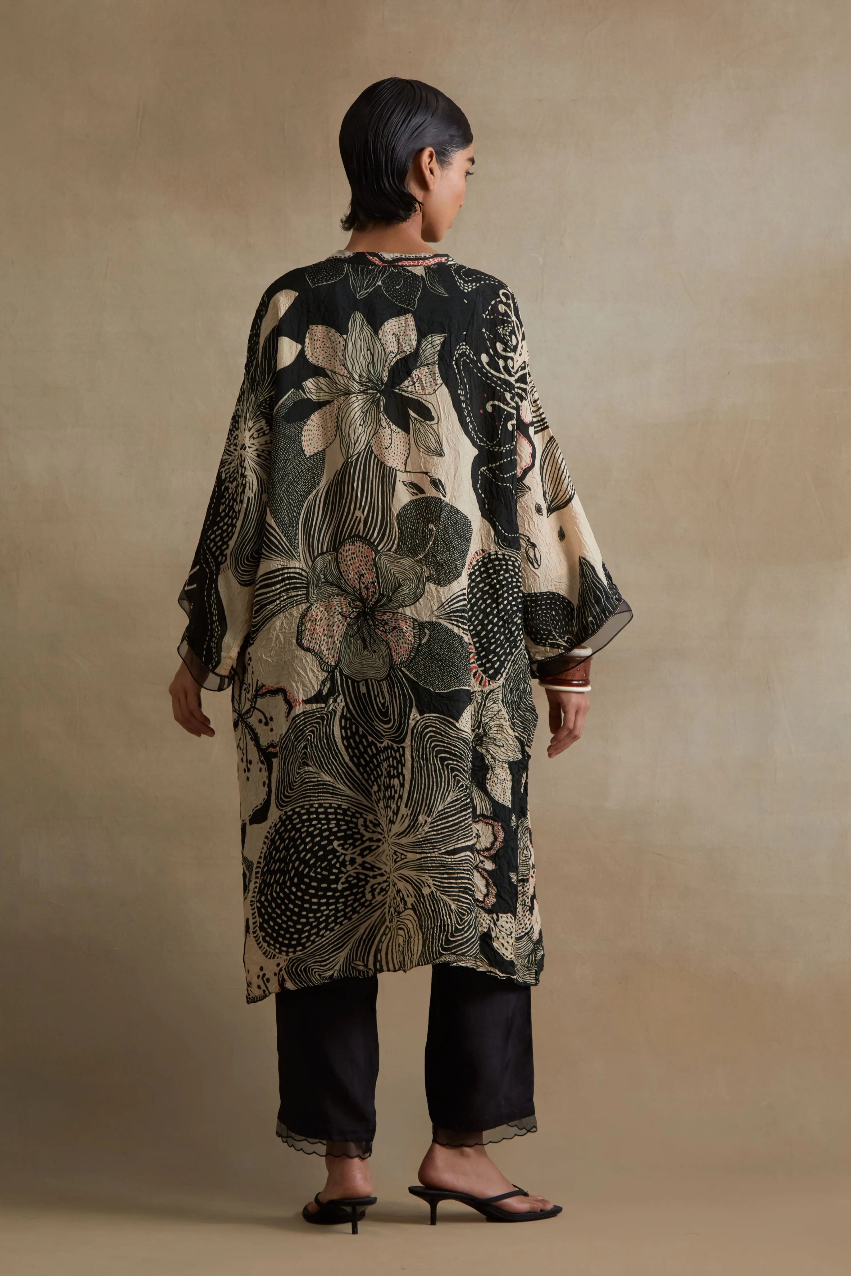 Clay Intricate Embroidered Kurta Set