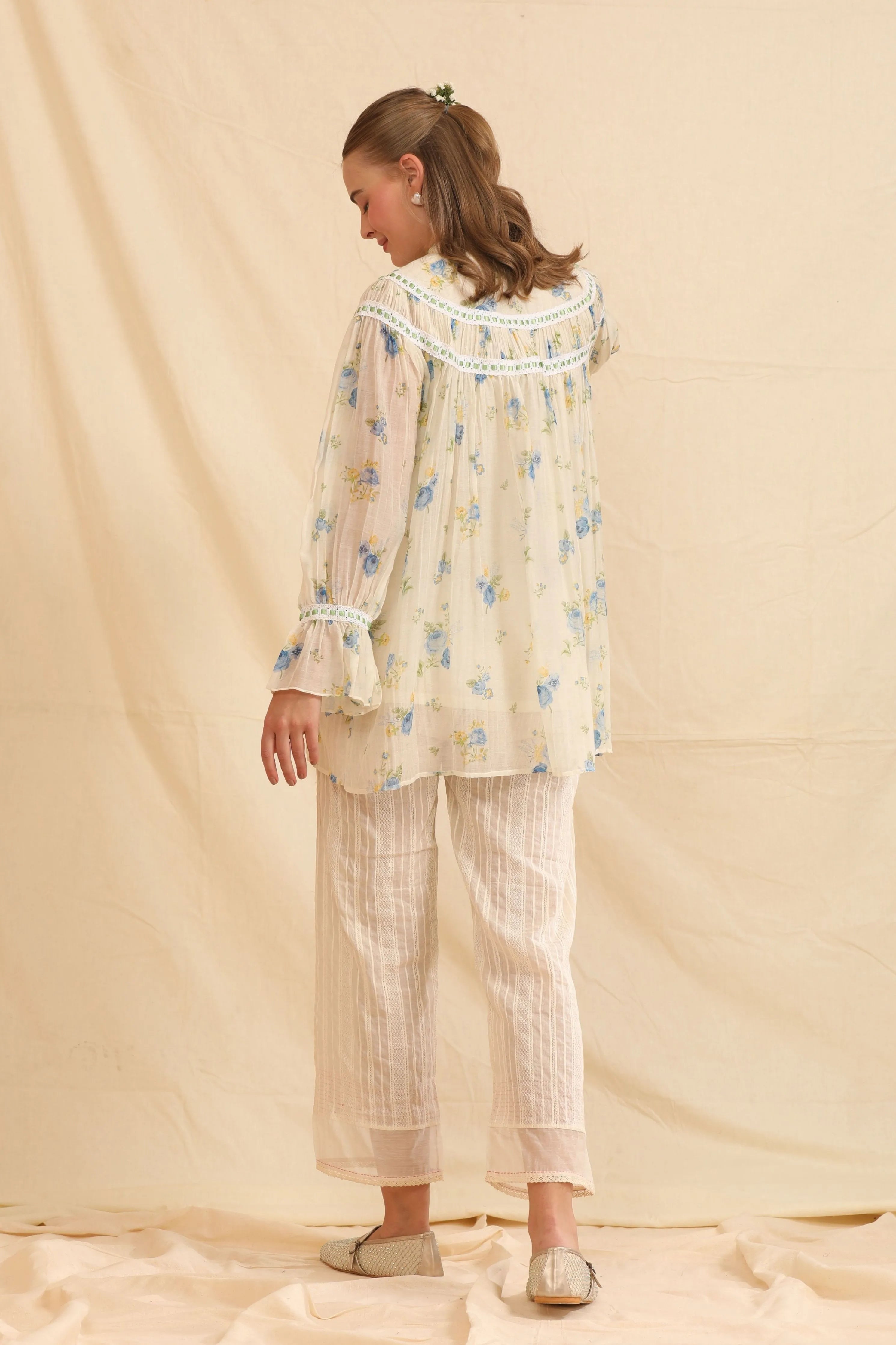 Hand Woven Cotton Silk Top