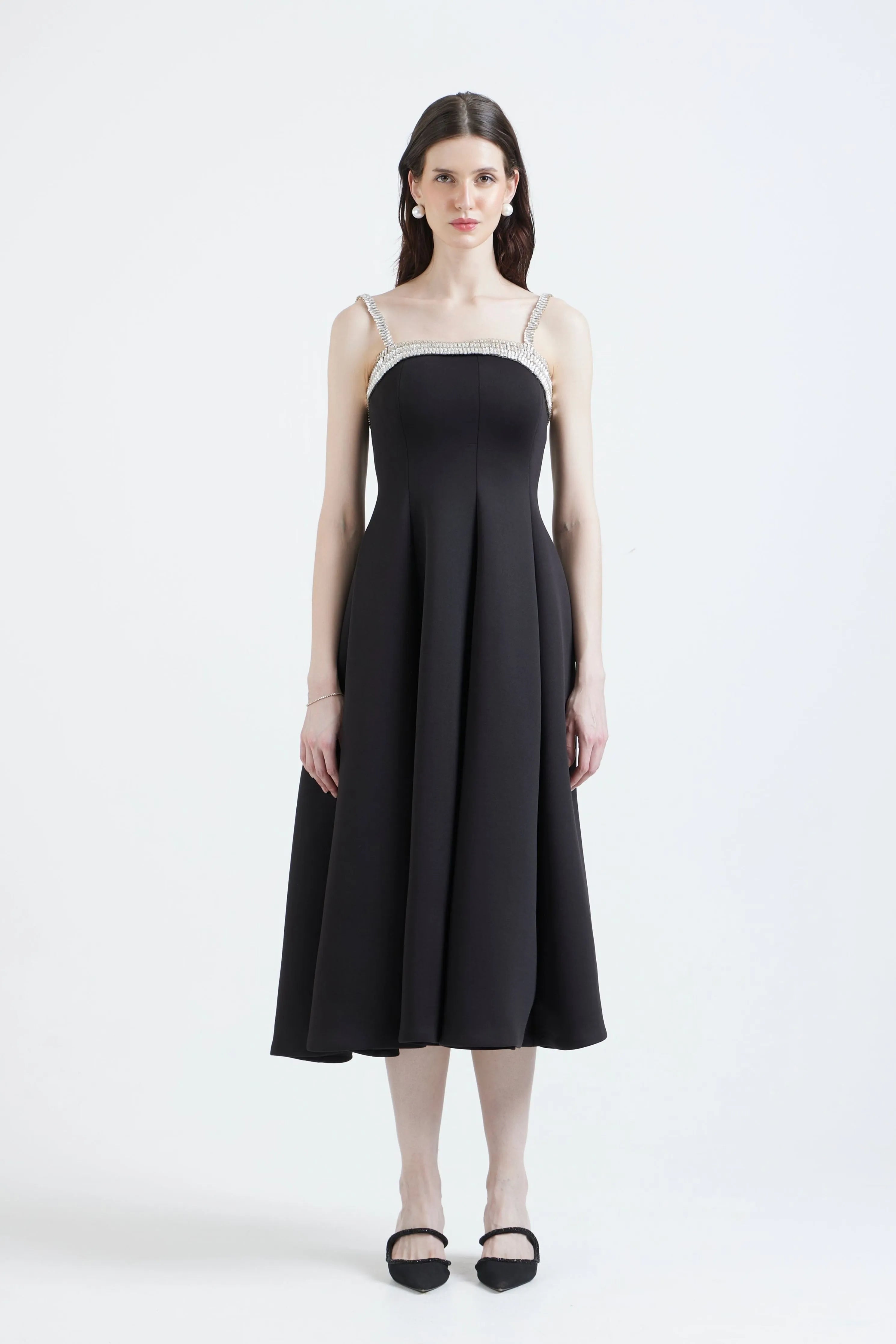 Nysa Stone Dress With Overlay