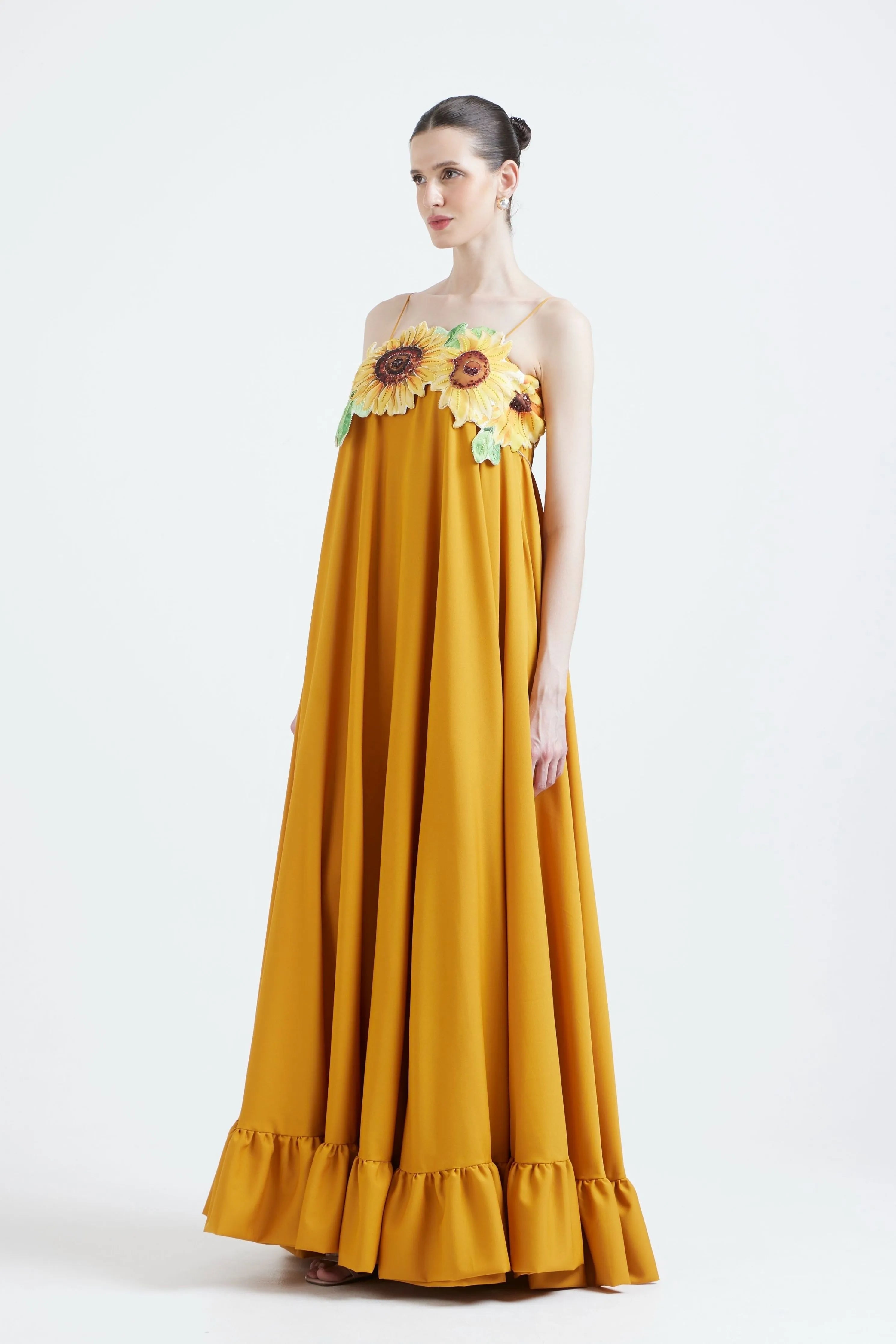 Nora Sunflower Dress Withtube