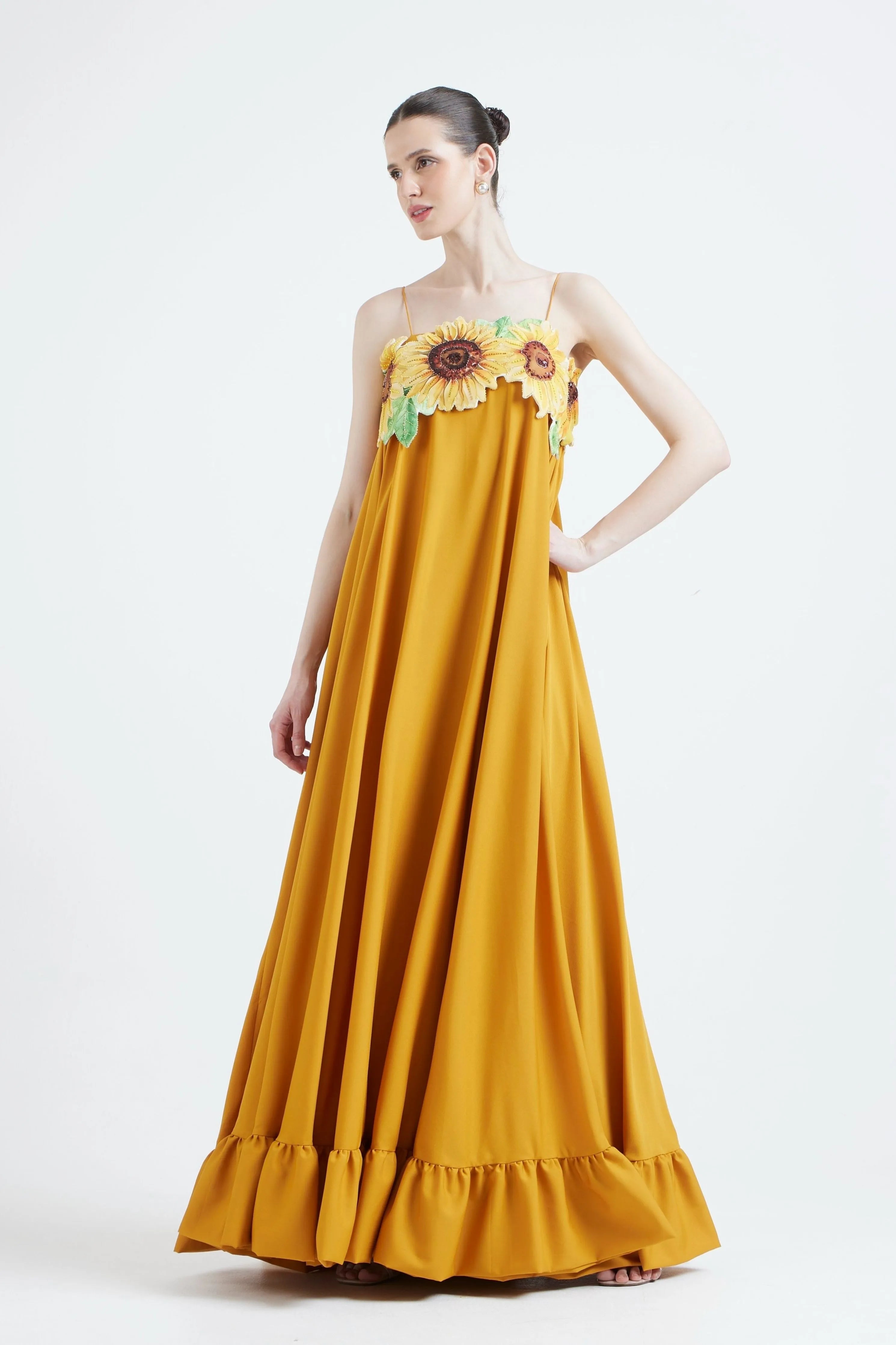 Nora Sunflower Dress Withtube