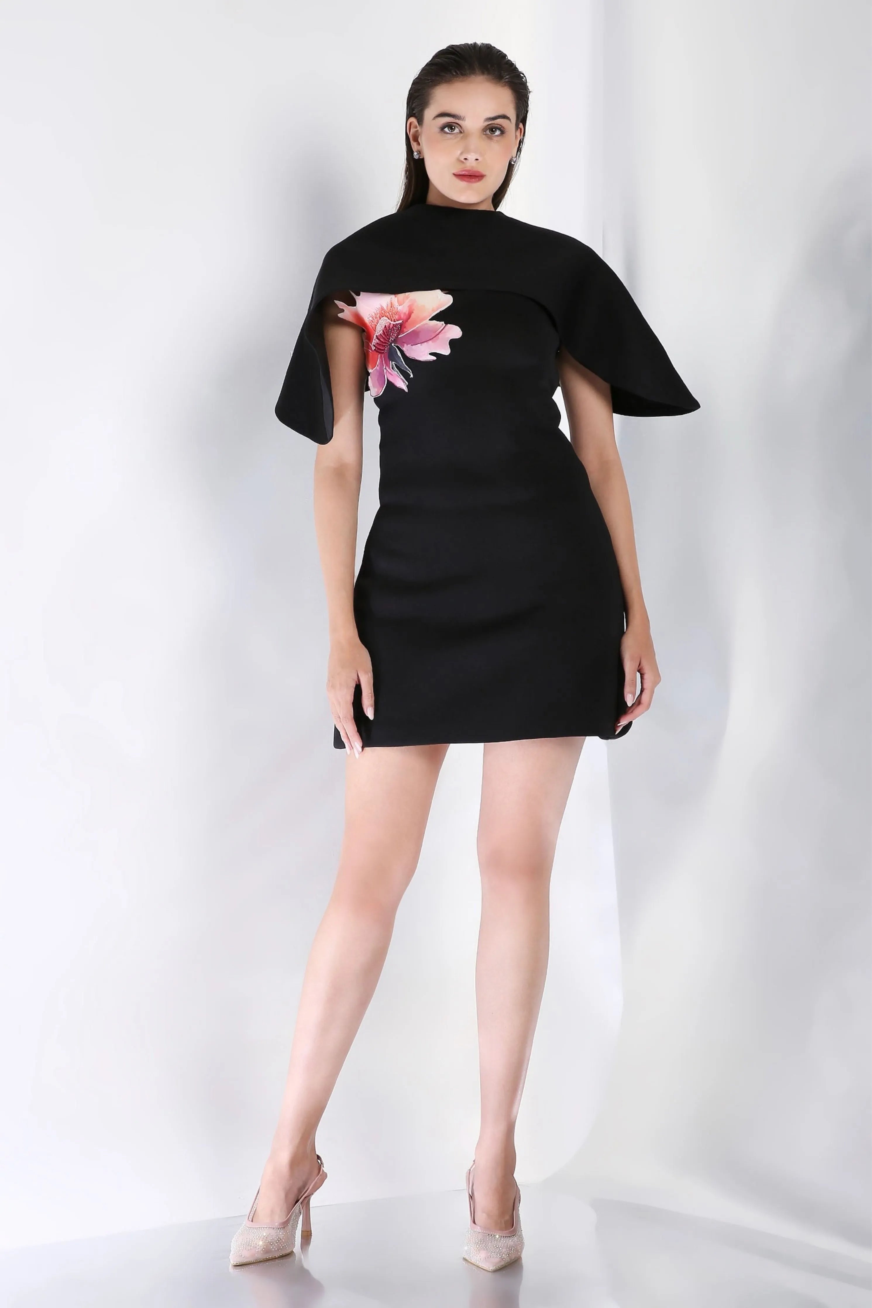 Maeve Dress With Detachable Wrap