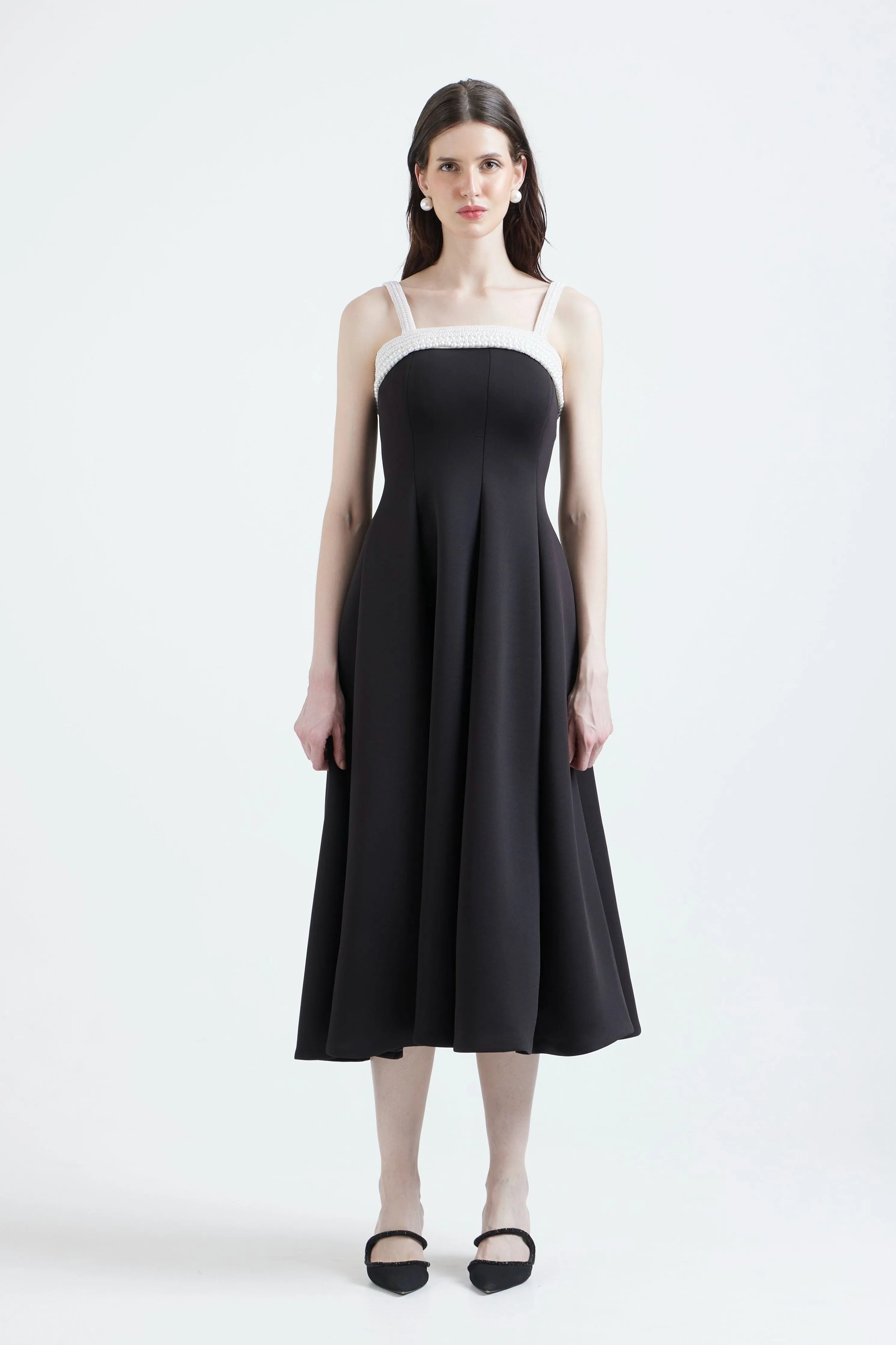 Nysa Dress With Stone Overlay
