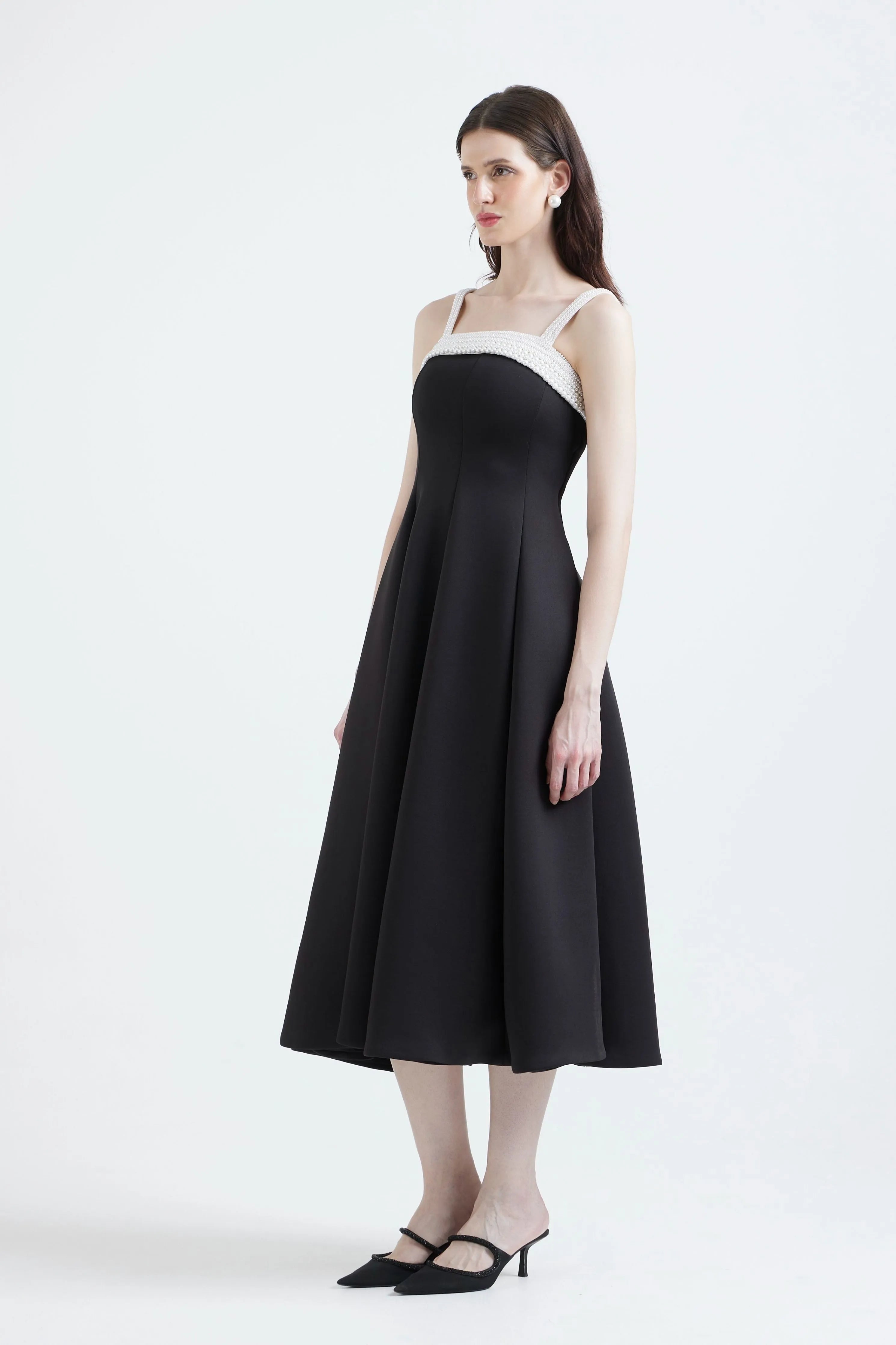Nysa Dress With Stone Overlay