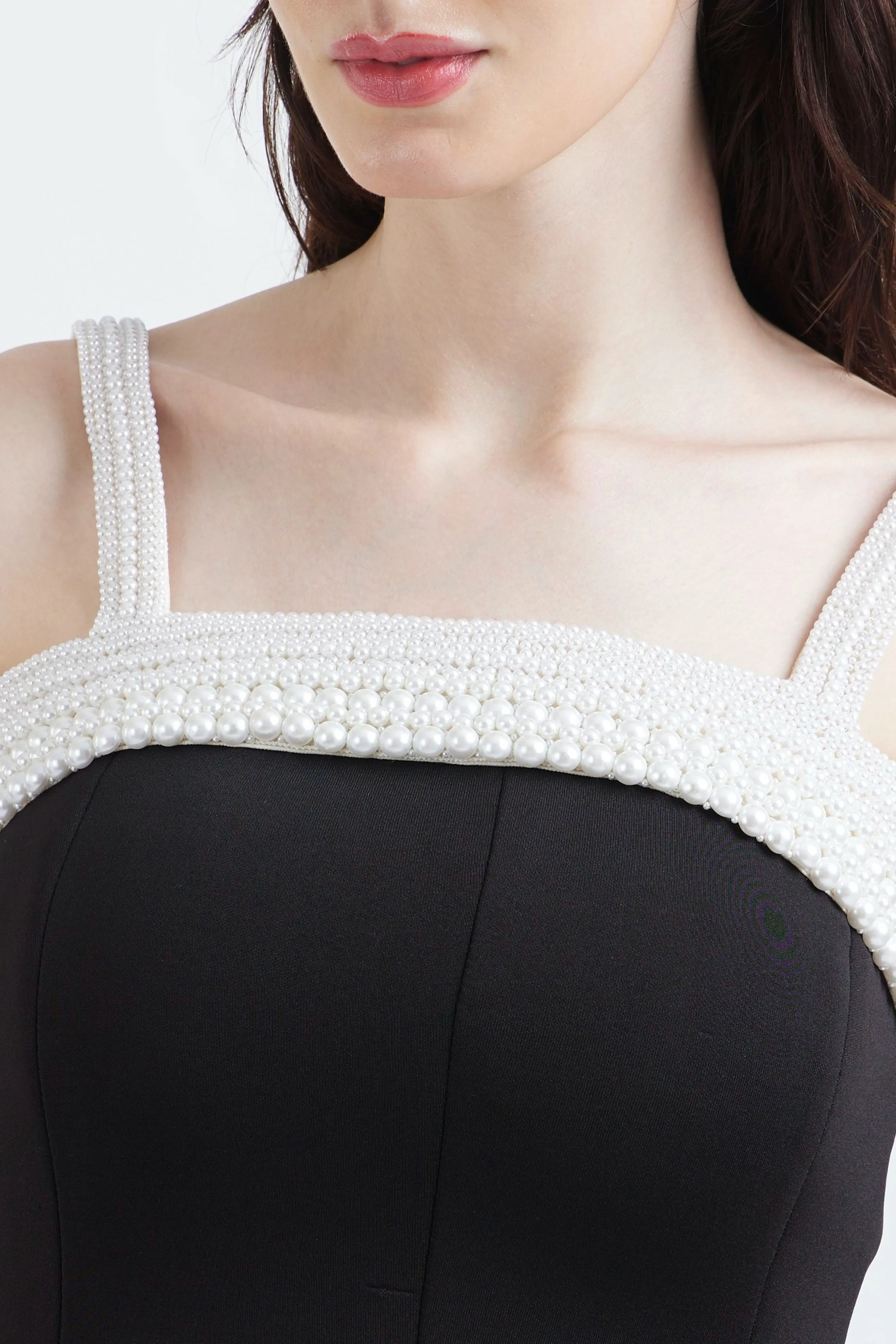 Nysa Dress With Stone Overlay