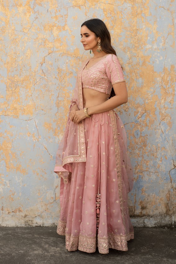 Onion PInk Lehenga Set