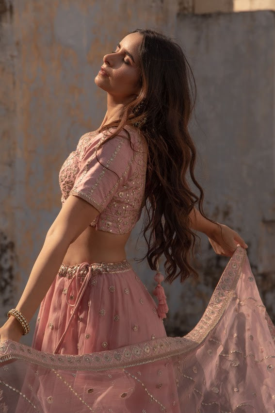 Onion PInk Lehenga Set