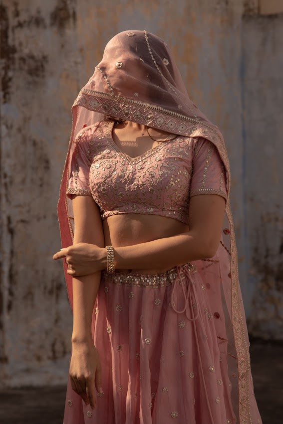 Onion PInk Lehenga Set