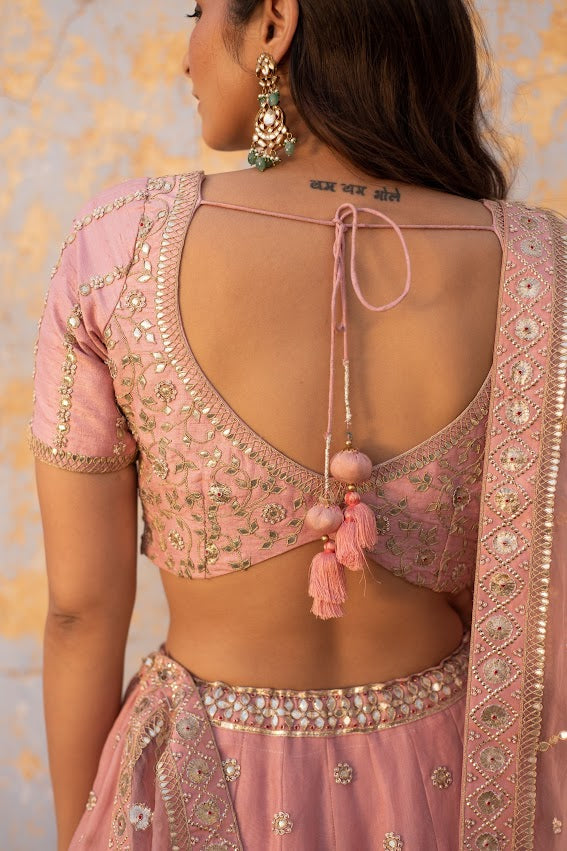 Onion PInk Lehenga Set