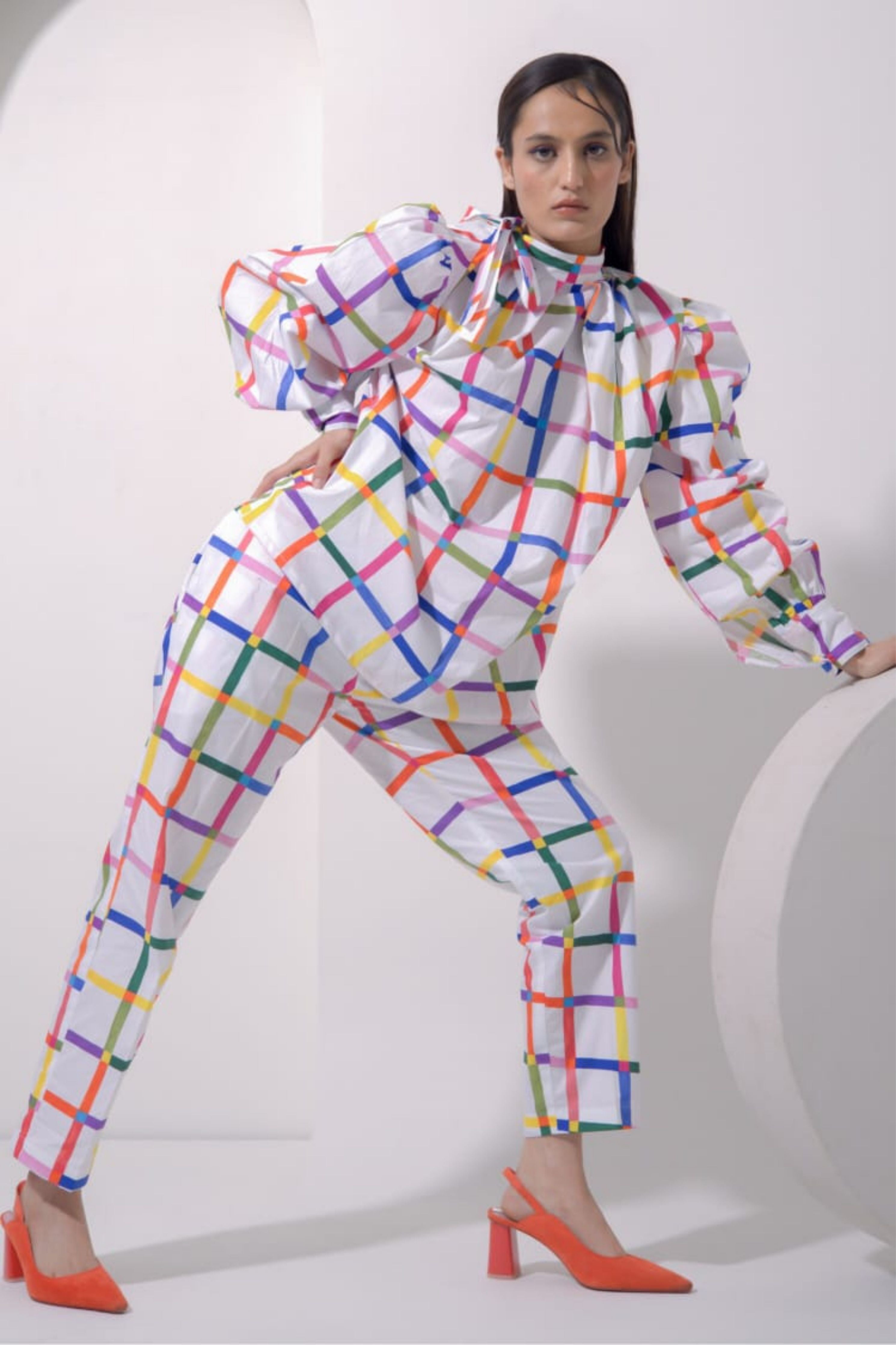 Over Sized Checks Co-Ord Set