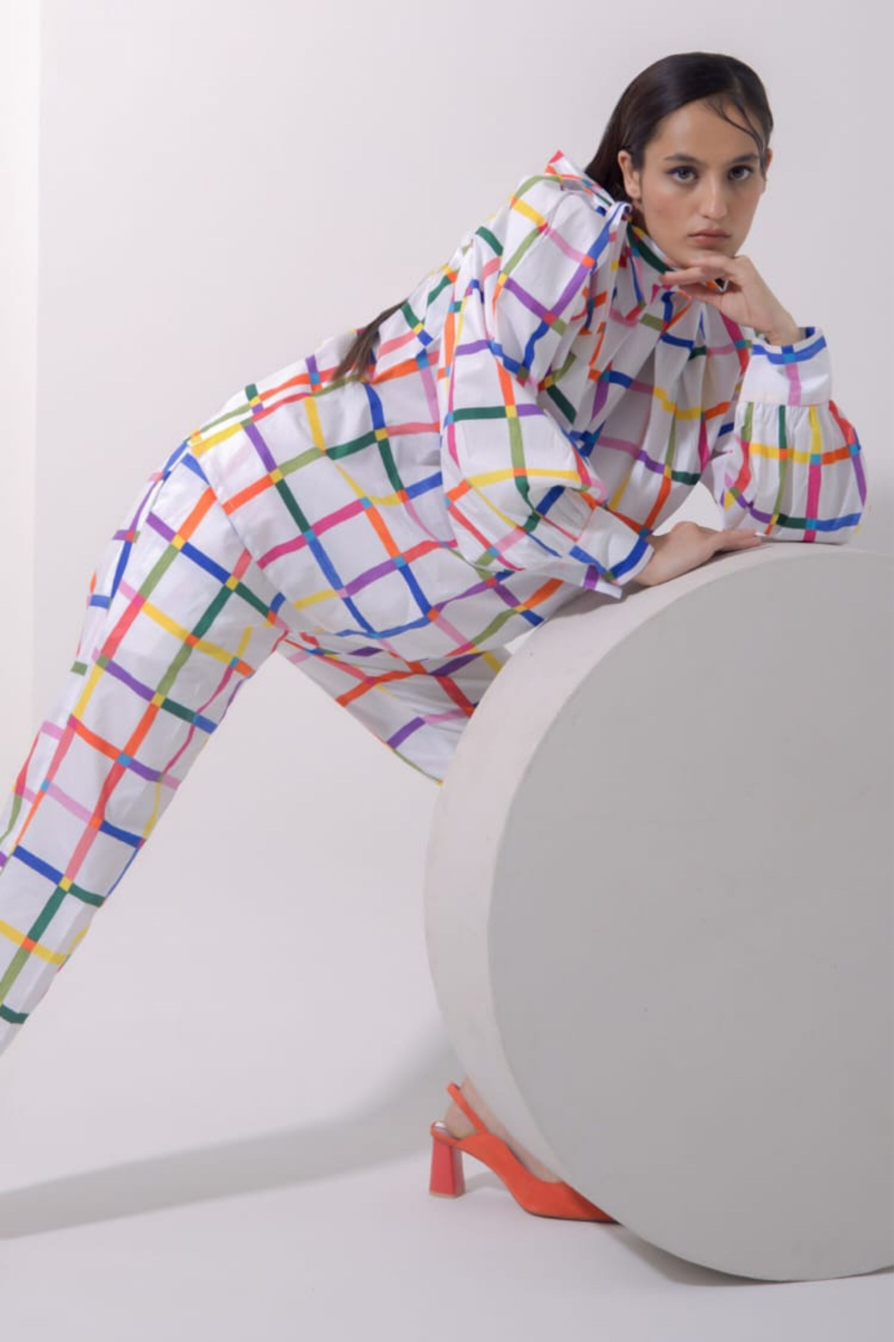 Over Sized Checks Co-Ord Set