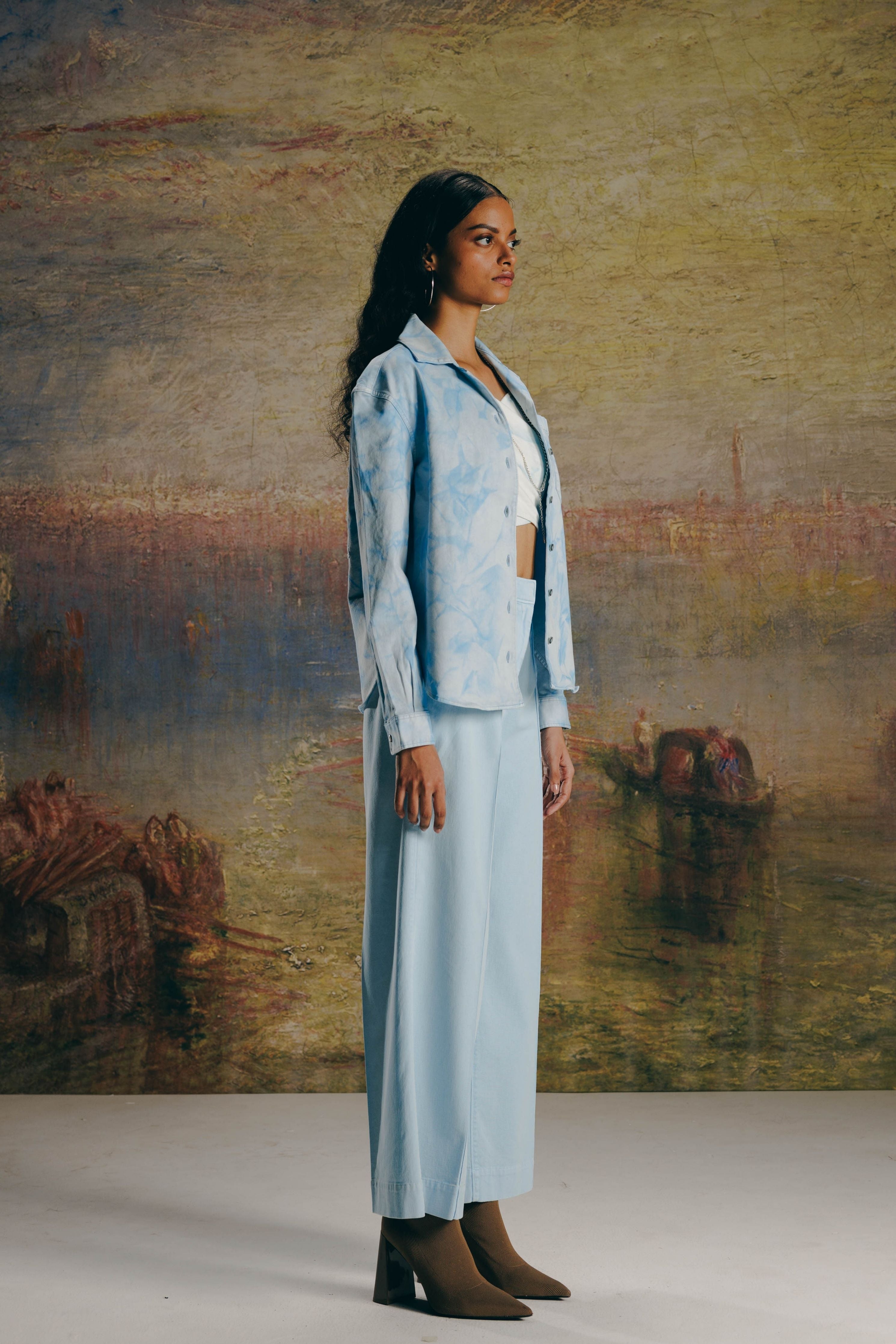 Overdyed Marble Washed Overshirt