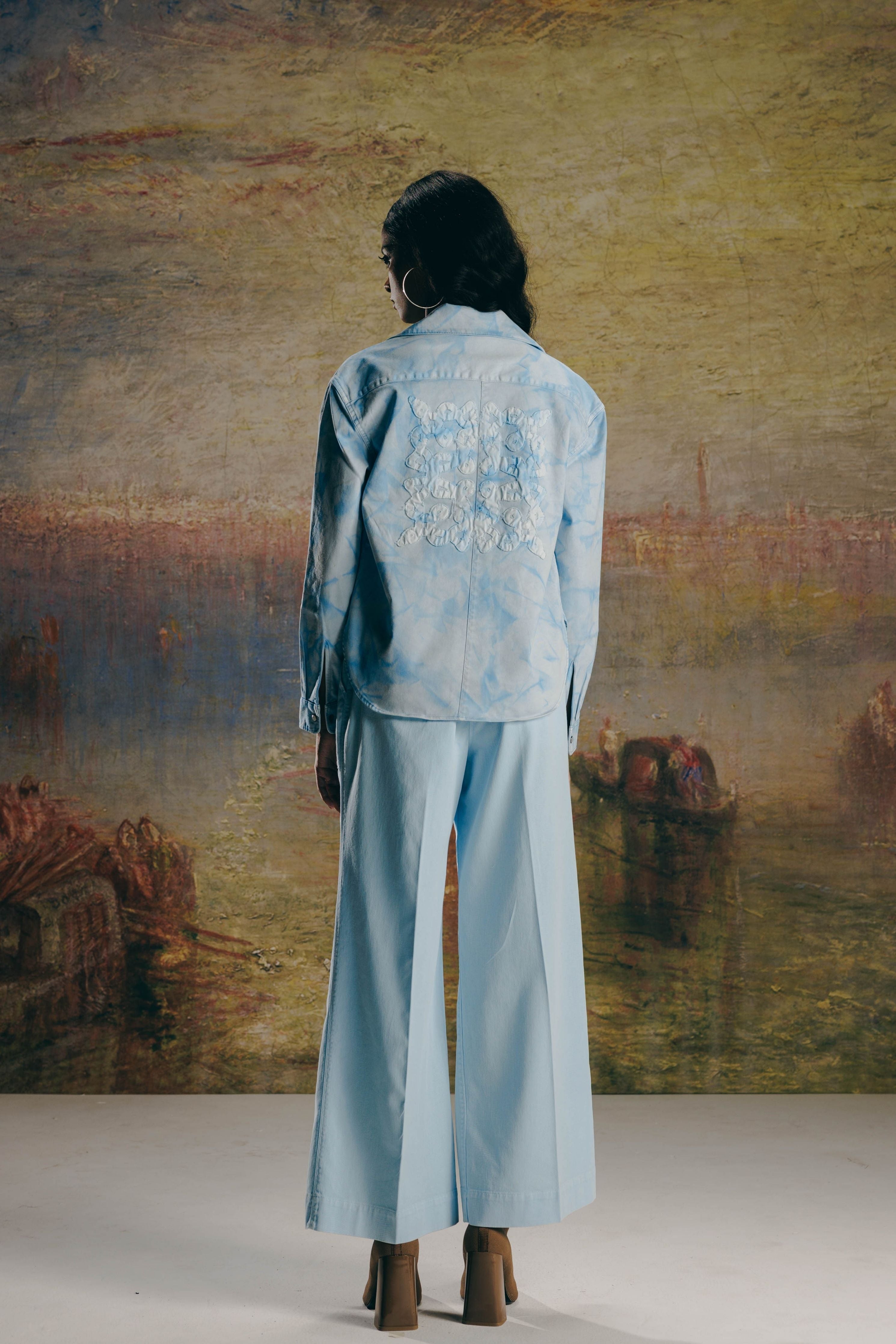 Overdyed Marble Washed Overshirt