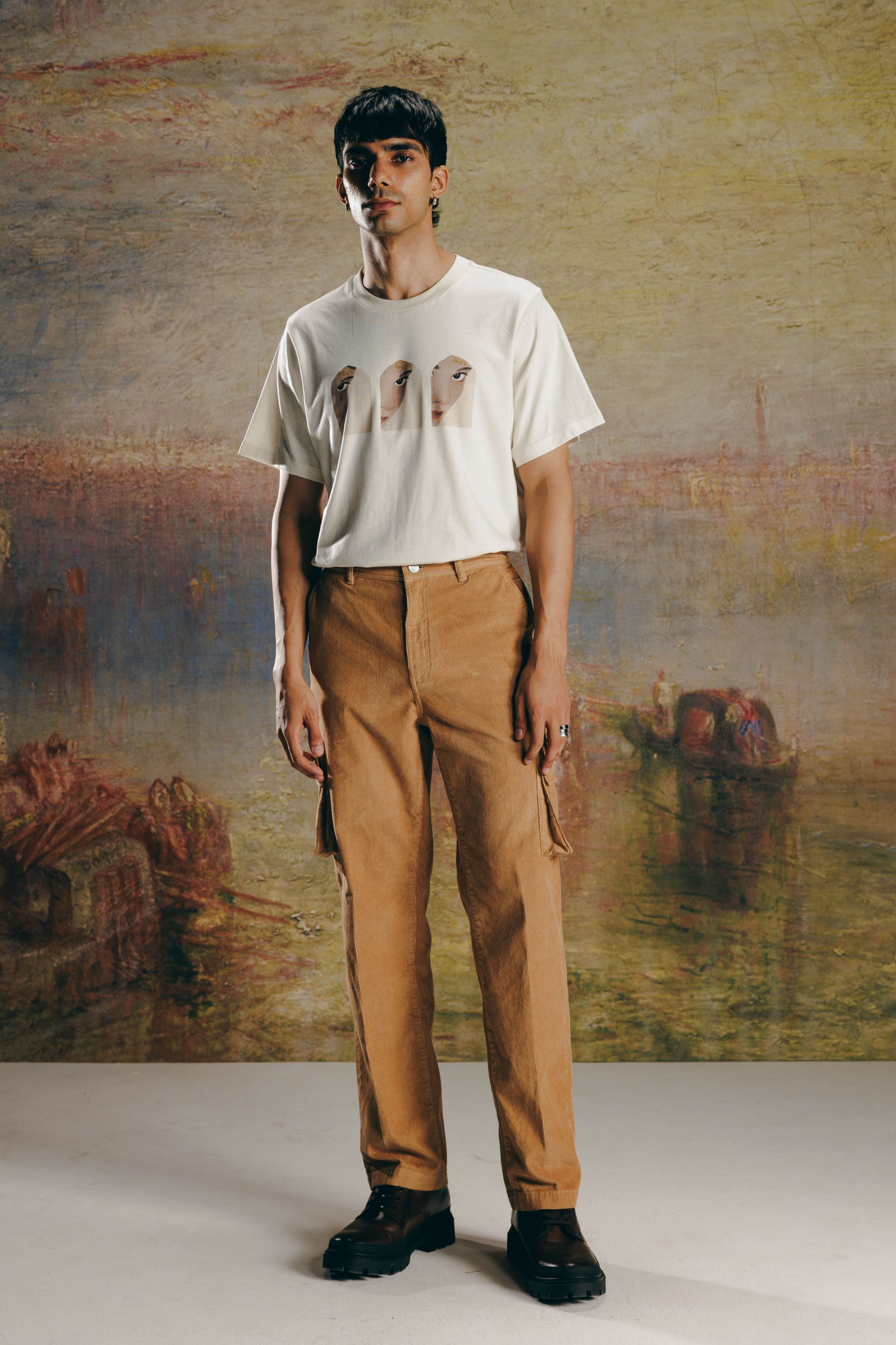 Overdyed Stone Washed Cargo Pants