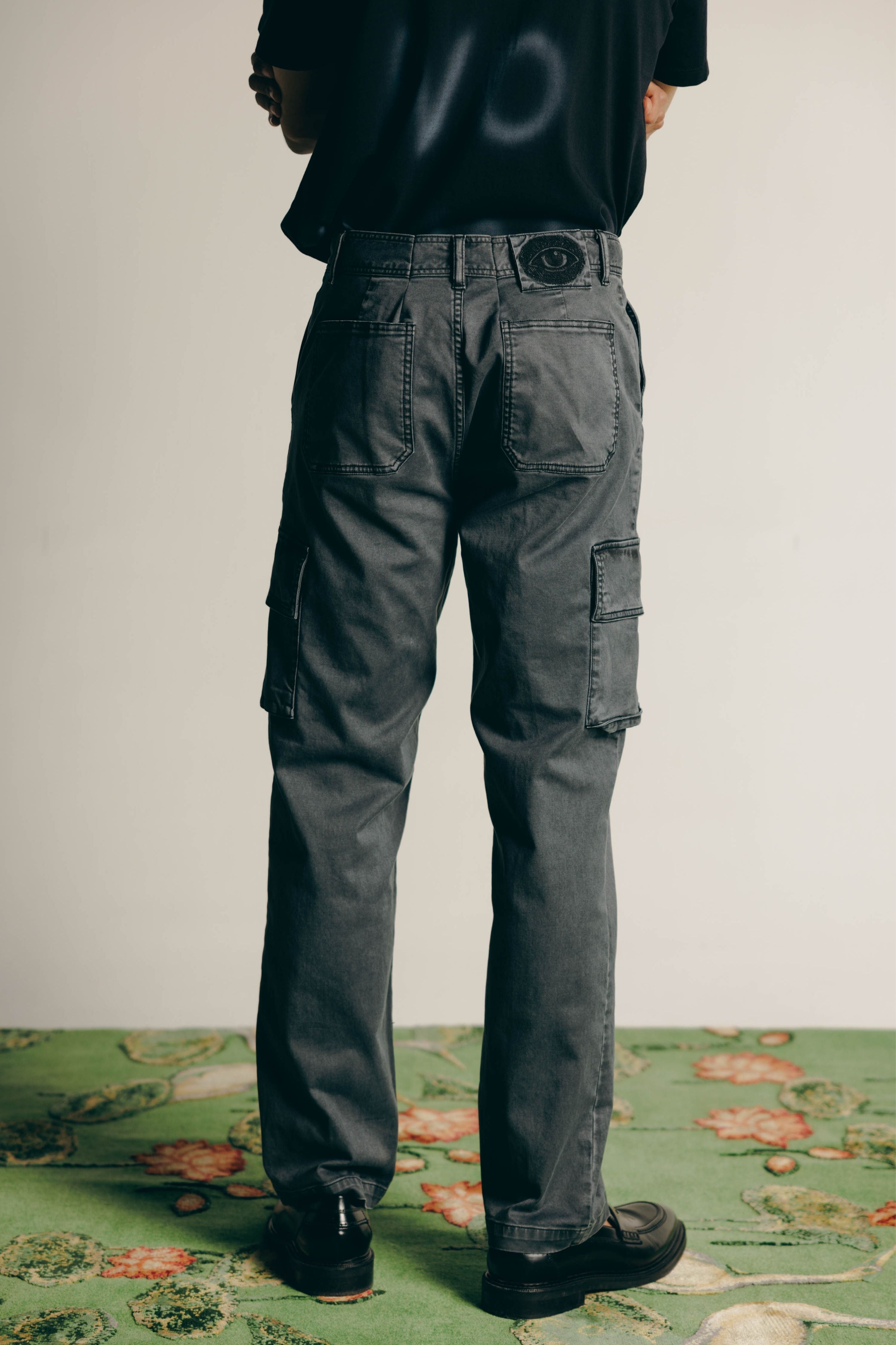 Overdyed Washed Cargo Pants