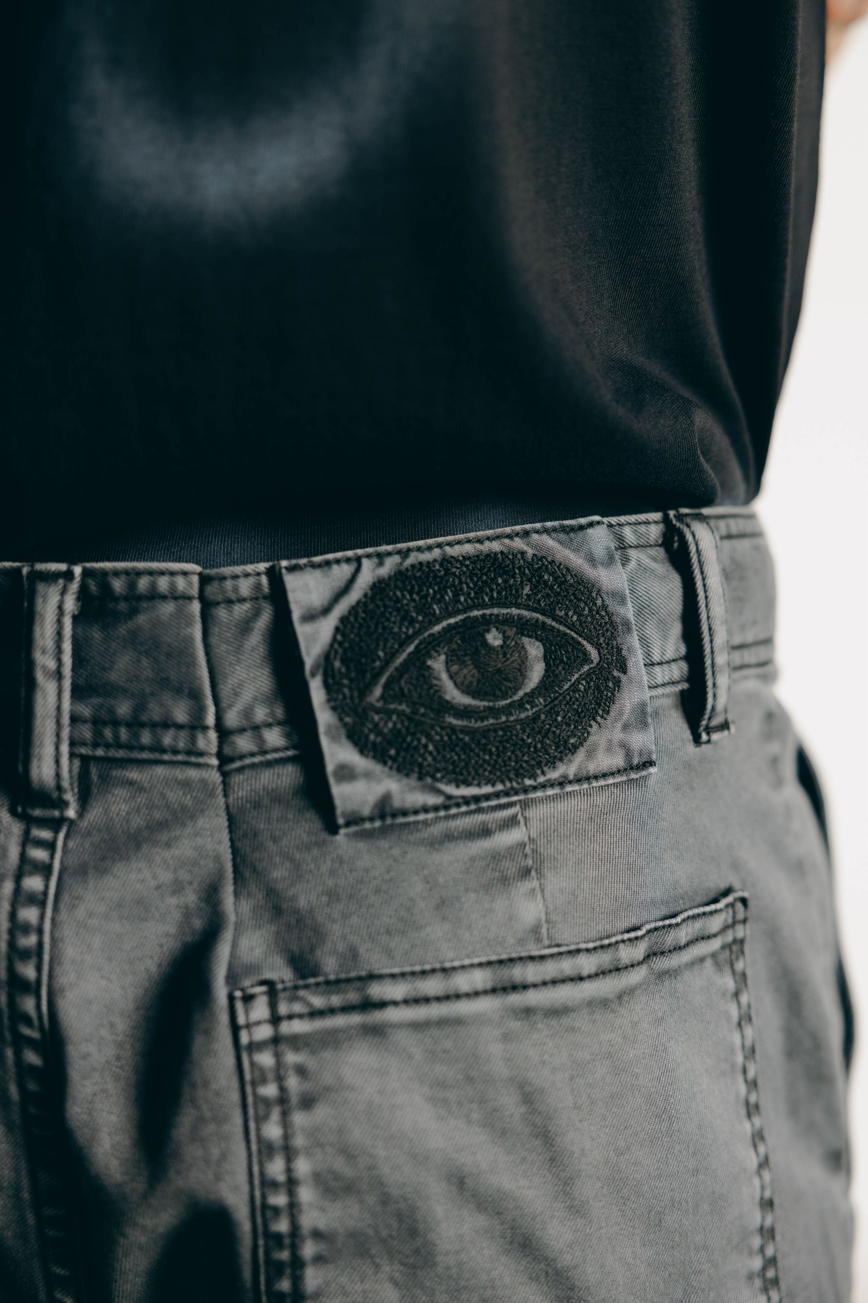 Overdyed Washed Cargo Pants