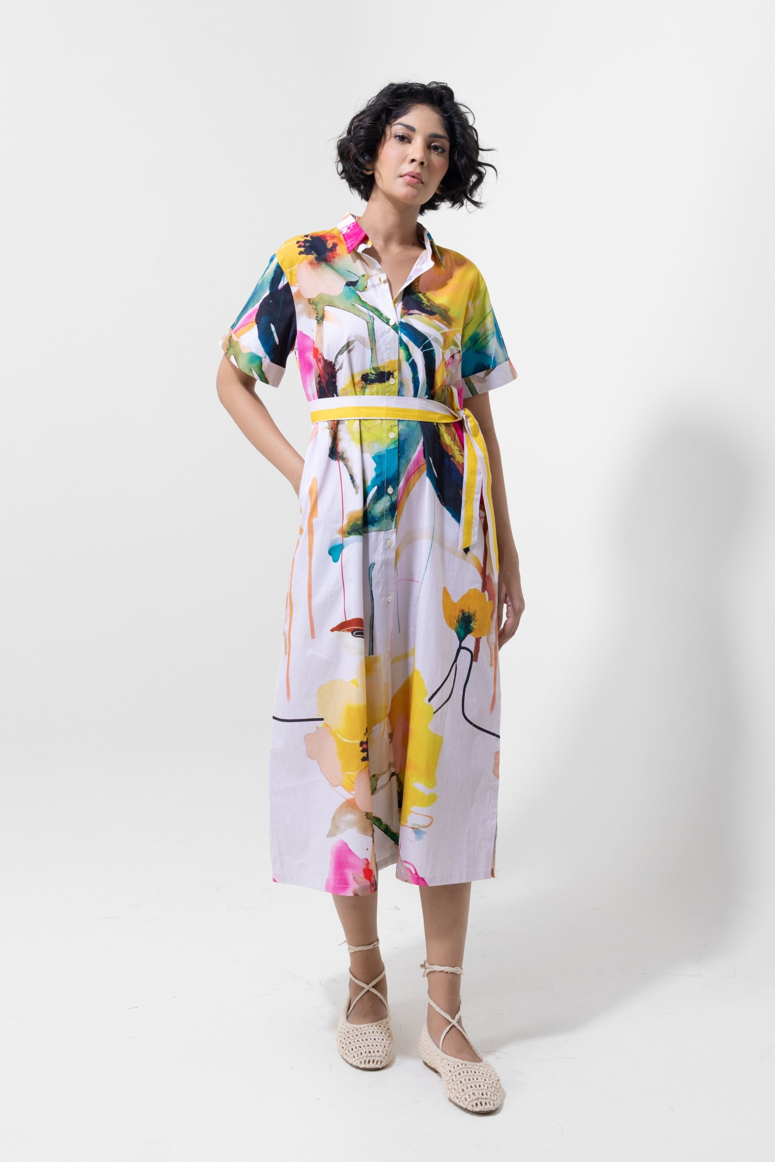 Abstract Art Middi Dress