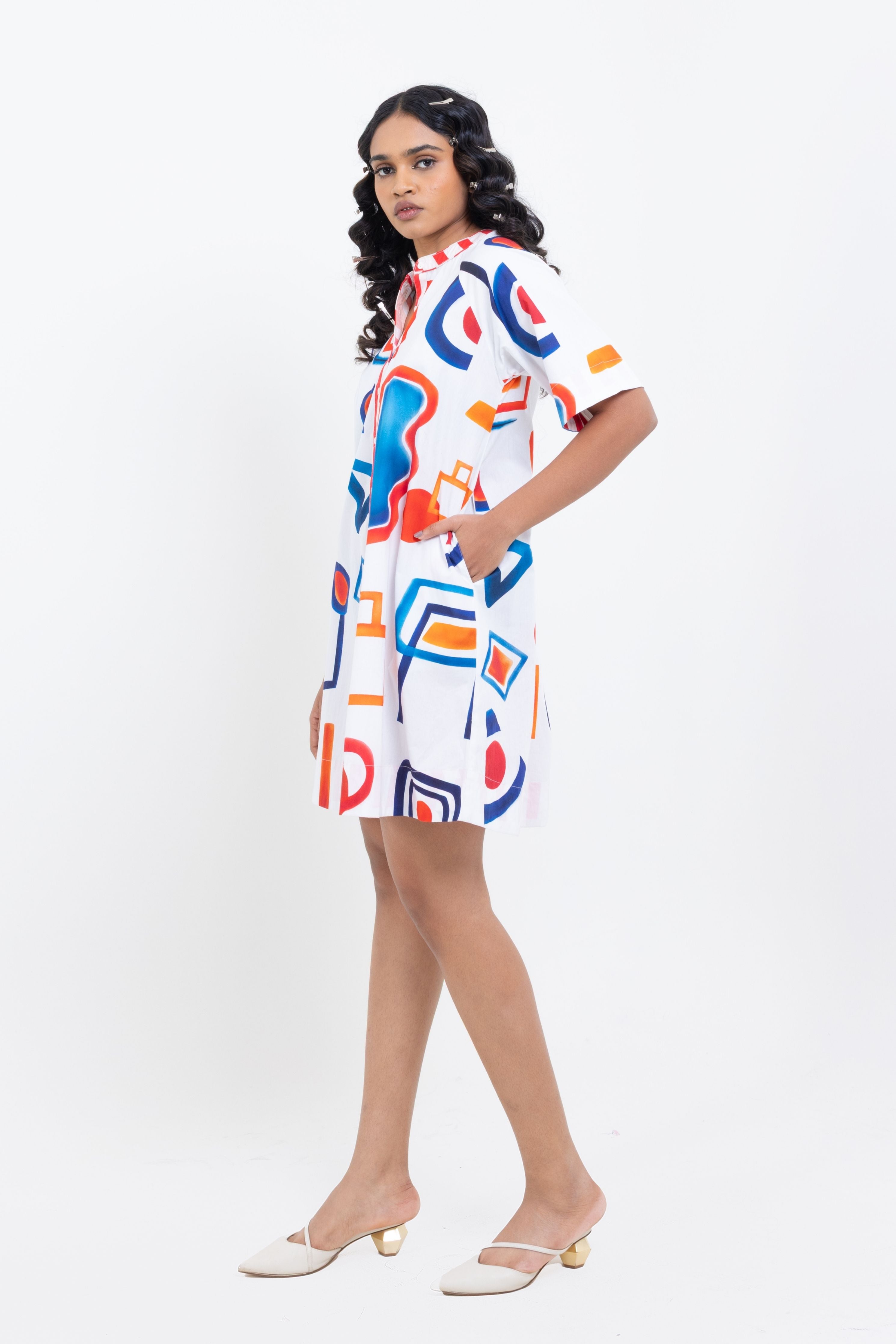 Abstract Art Shirt Dress