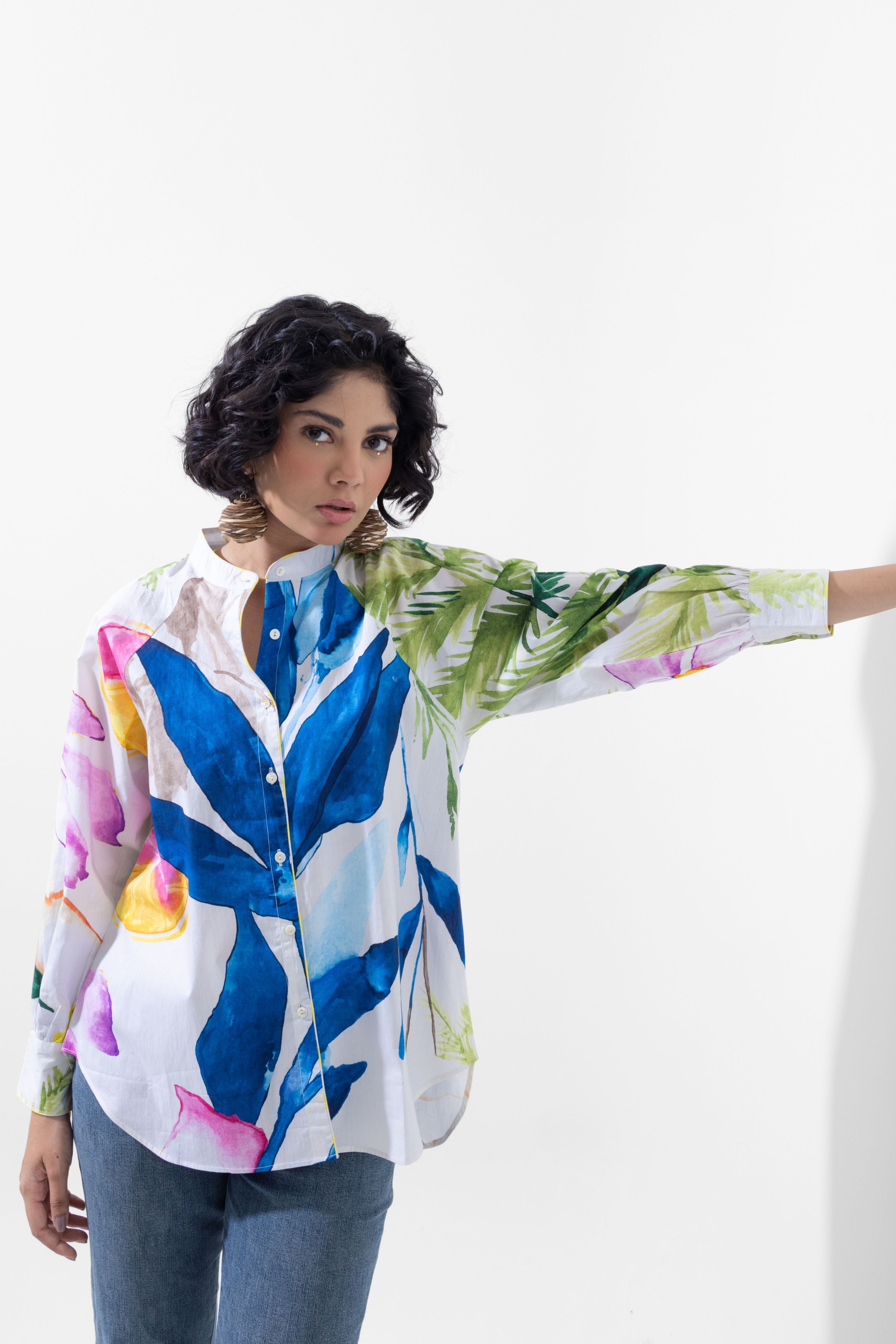 Botanical Bliss Printed Shirt