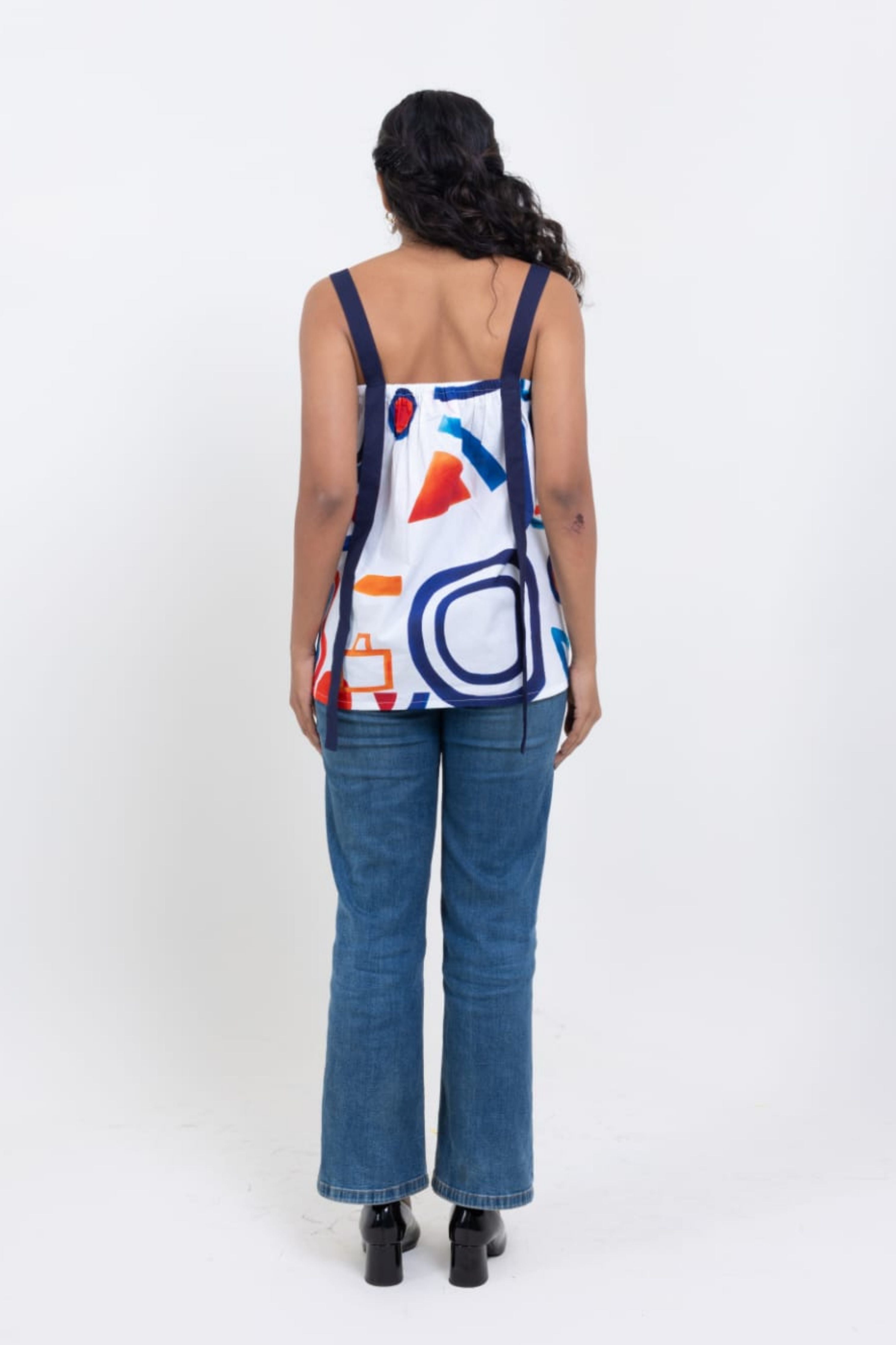 Artistic Abstract Printed Top