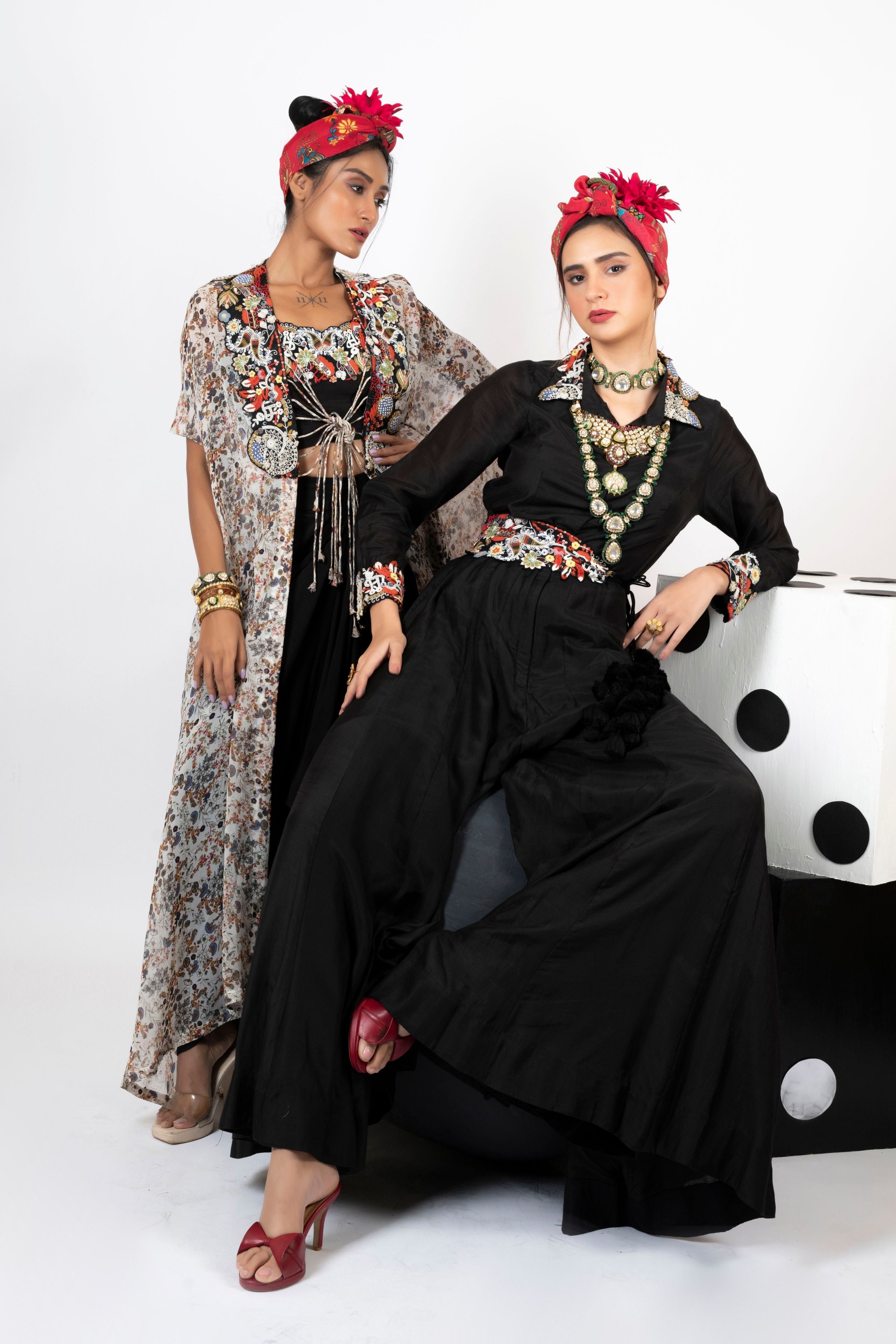 Indian Jumpsuit With Embroidered Belt