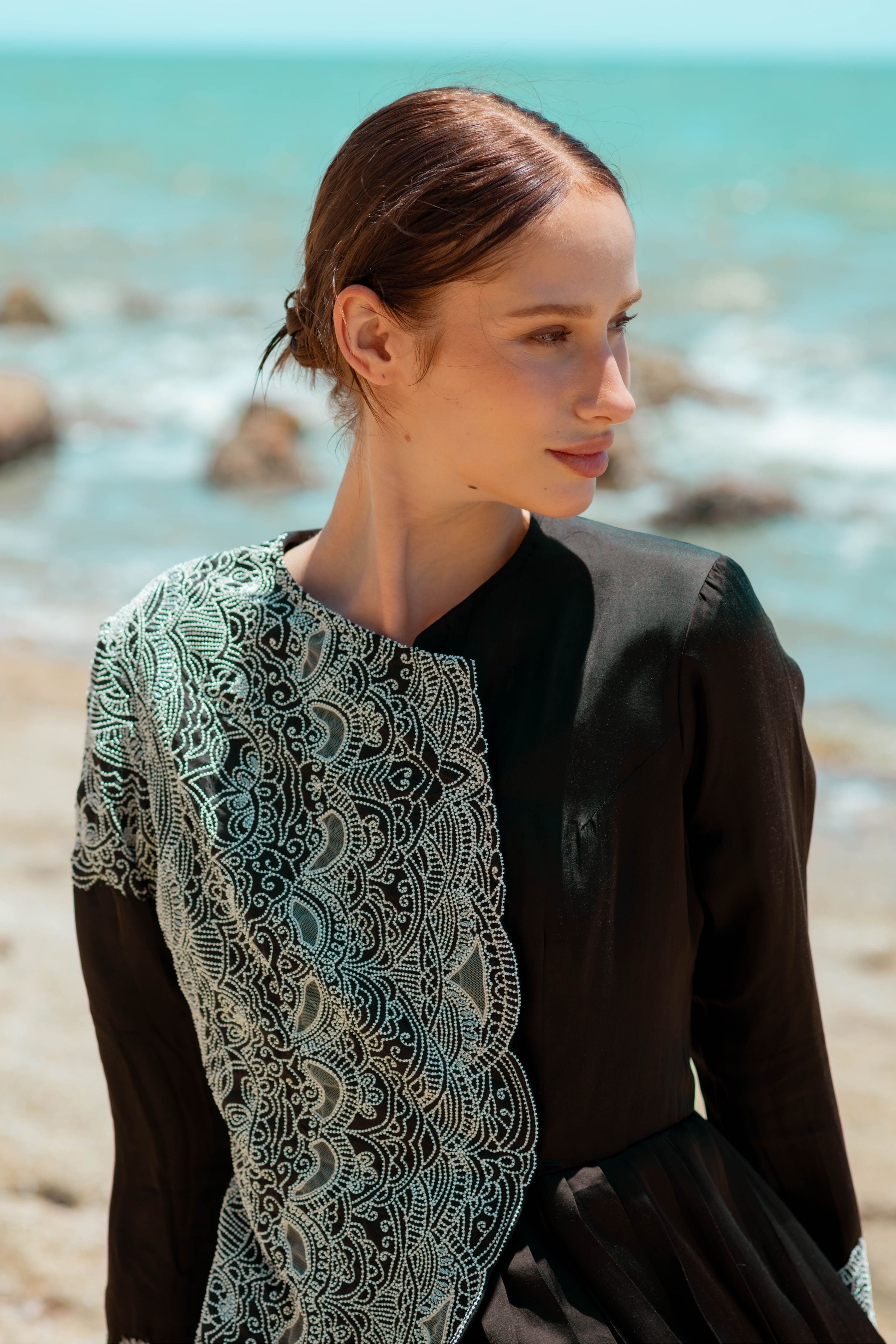 Embroidered Long Dress