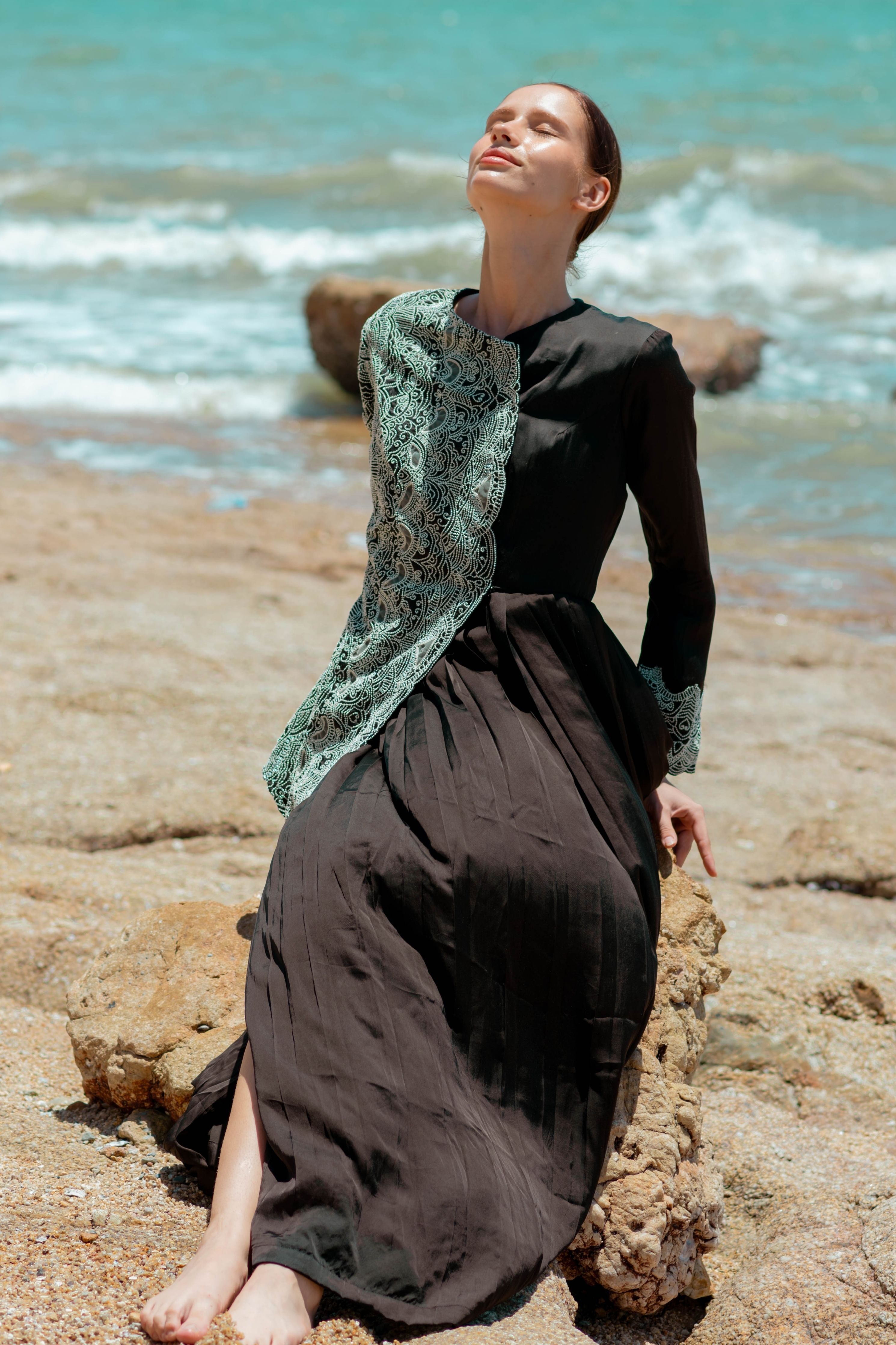 Embroidered Long Dress