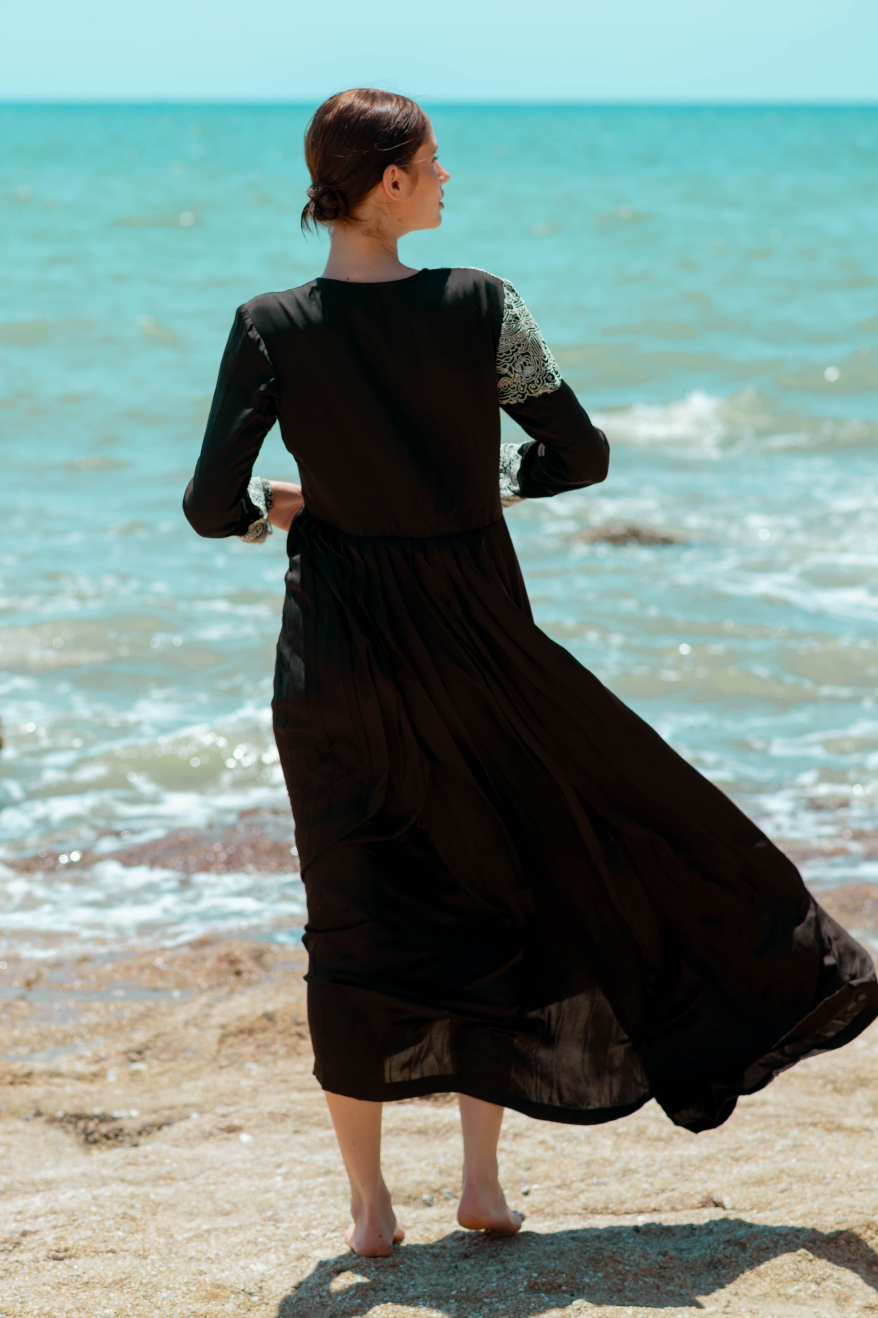 Embroidered Long Dress