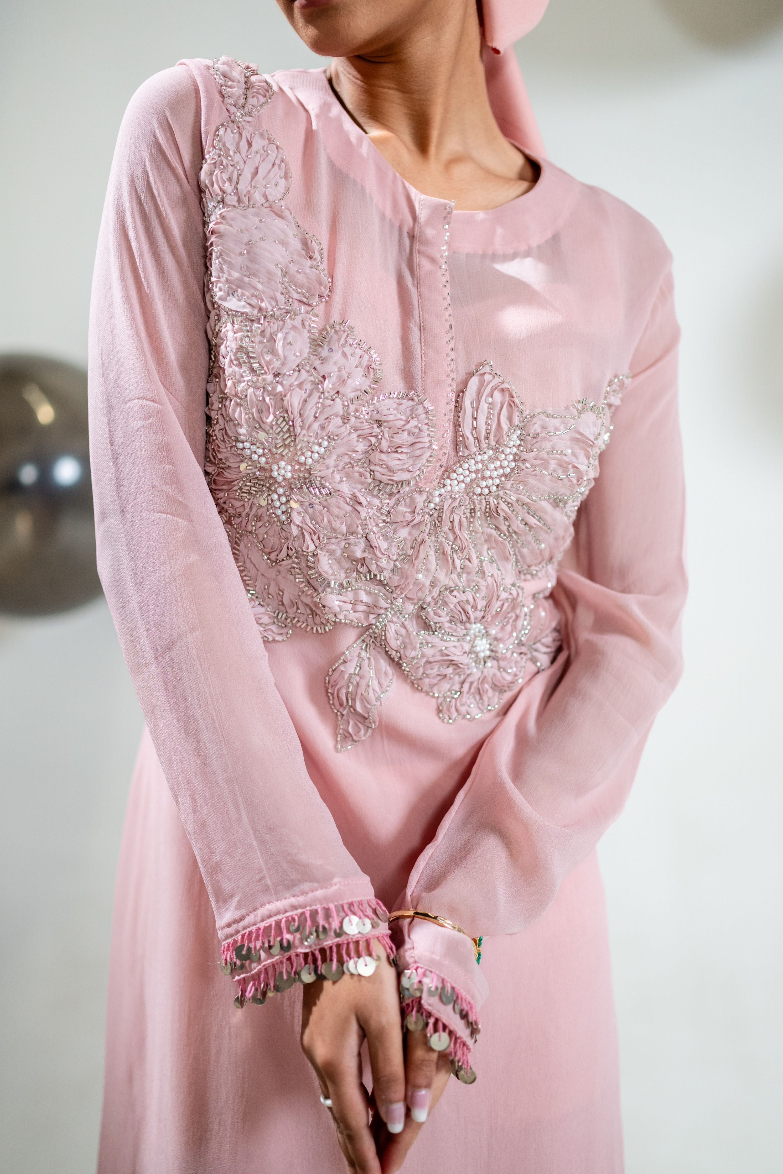 Embroidered Straight Kurta Bustier And Pants