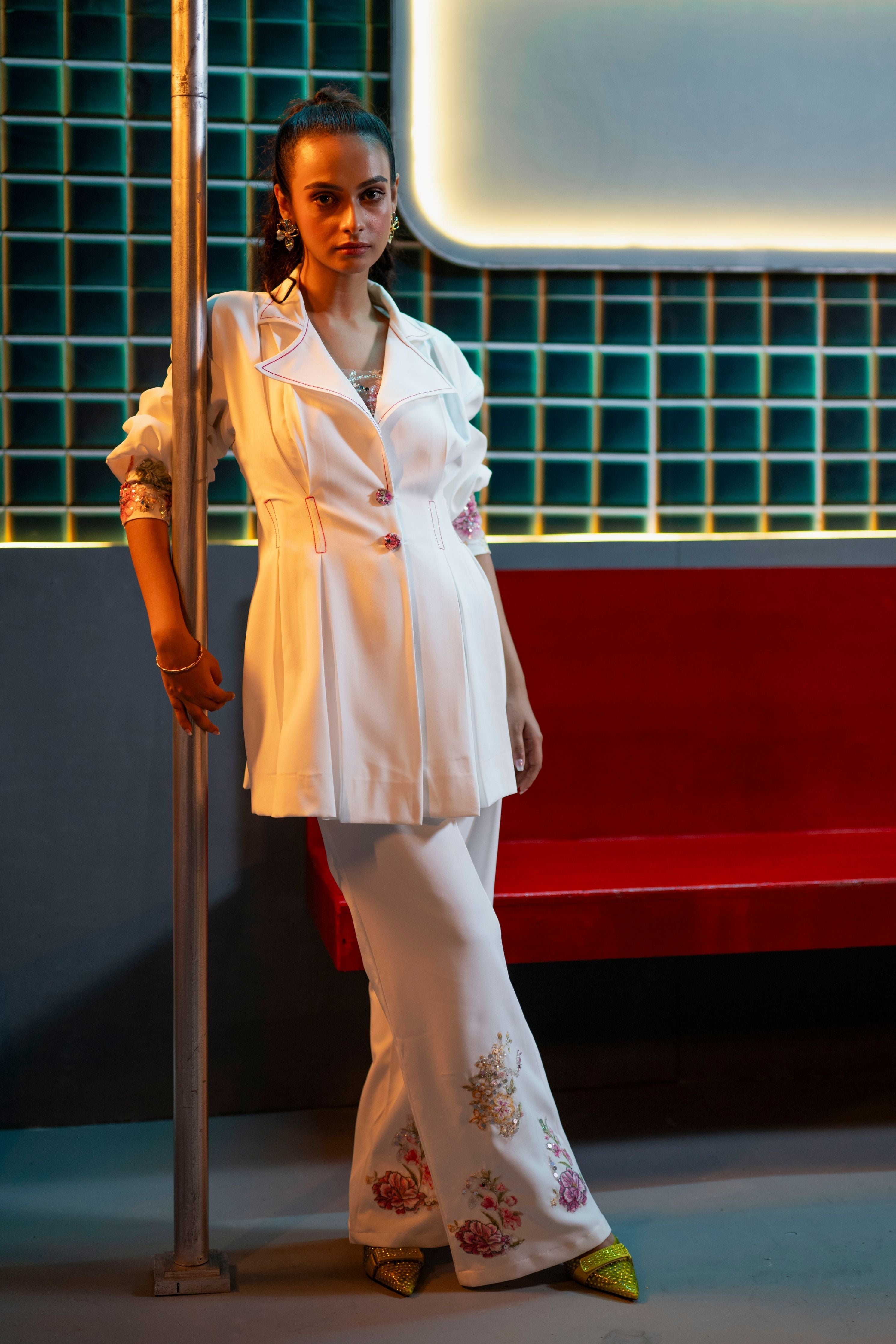 Pant Suit With Hand Embroidery