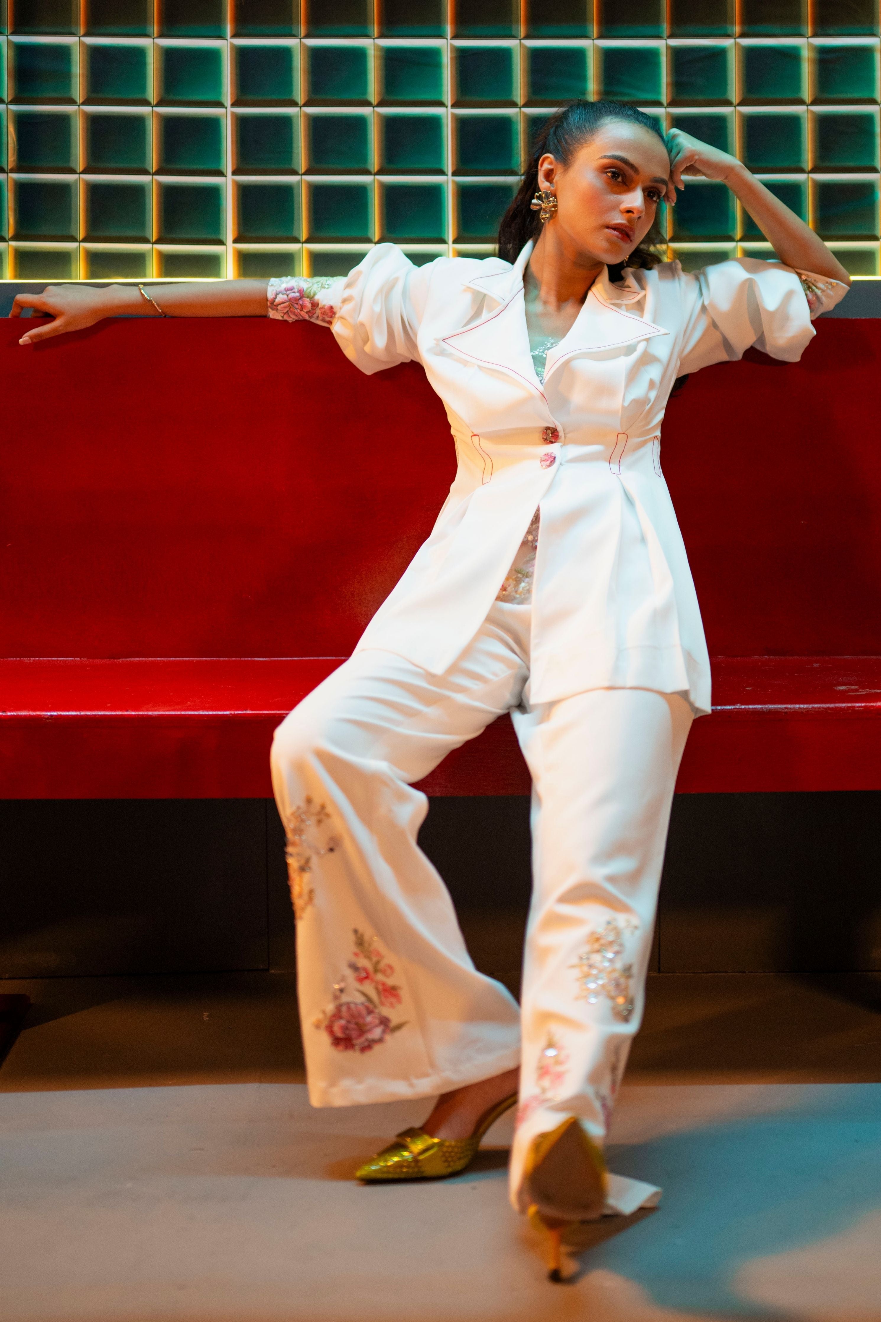Pant Suit With Hand Embroidery