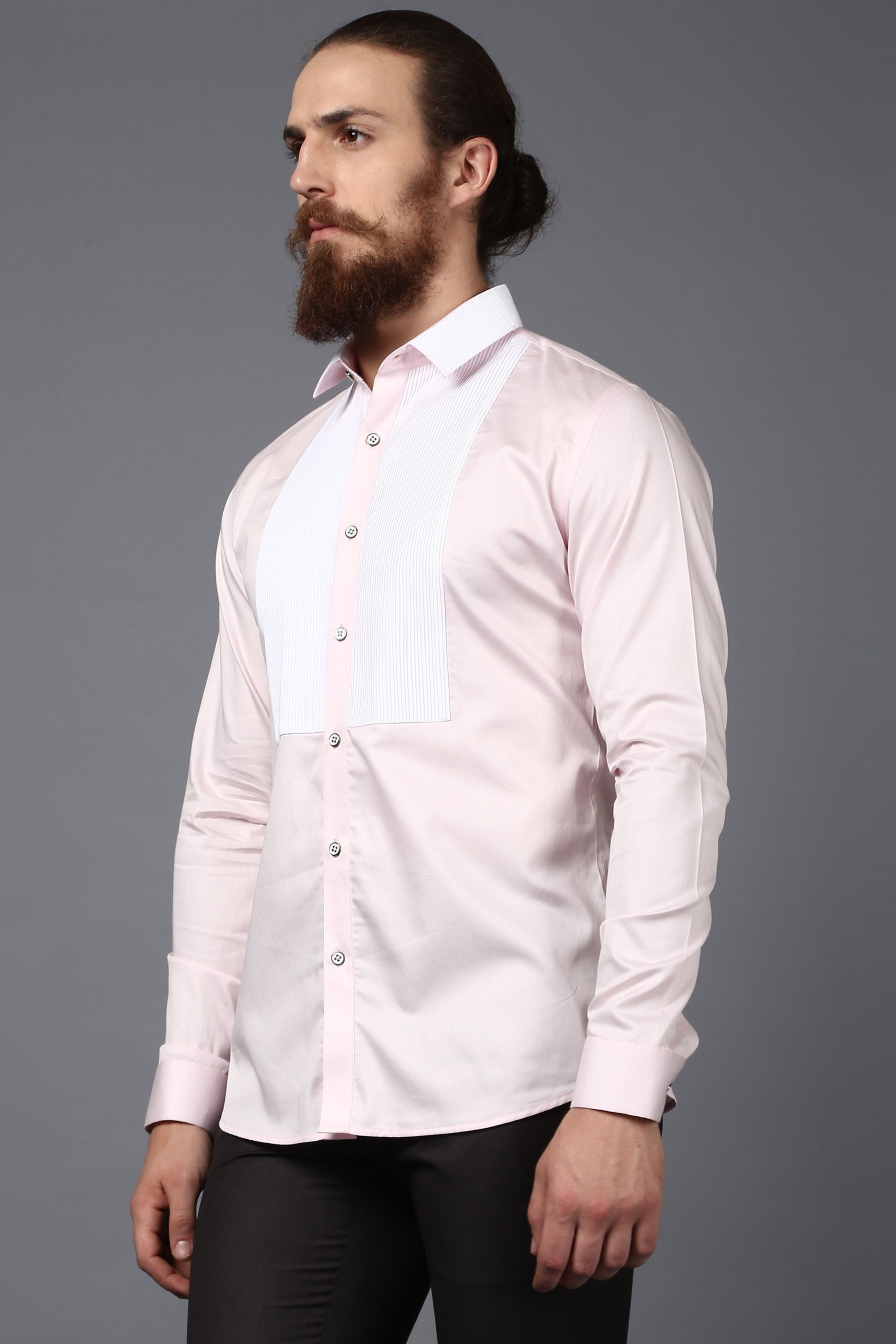 Pintuck Shirt In Pink