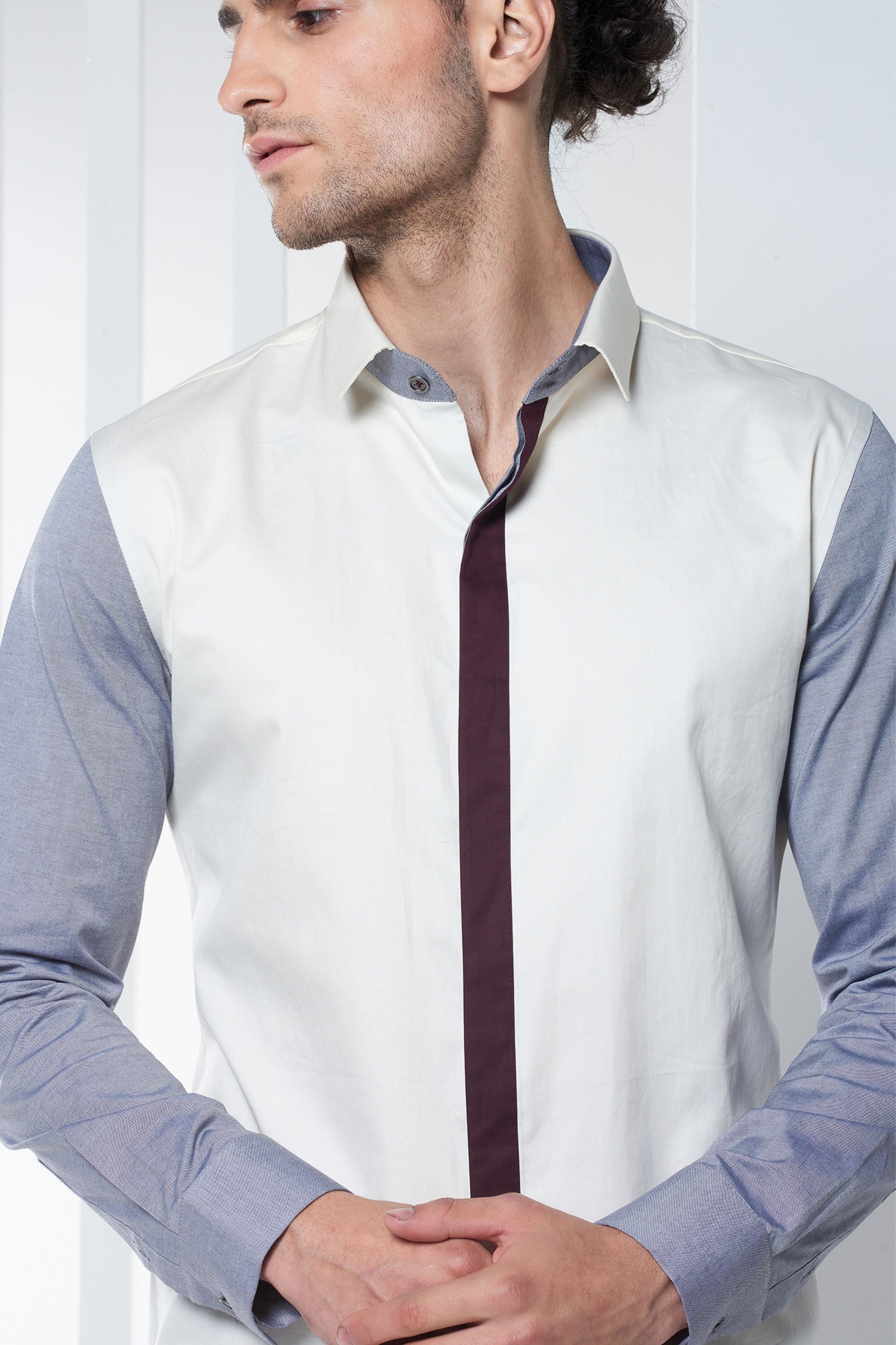 Placket Plum Shirt